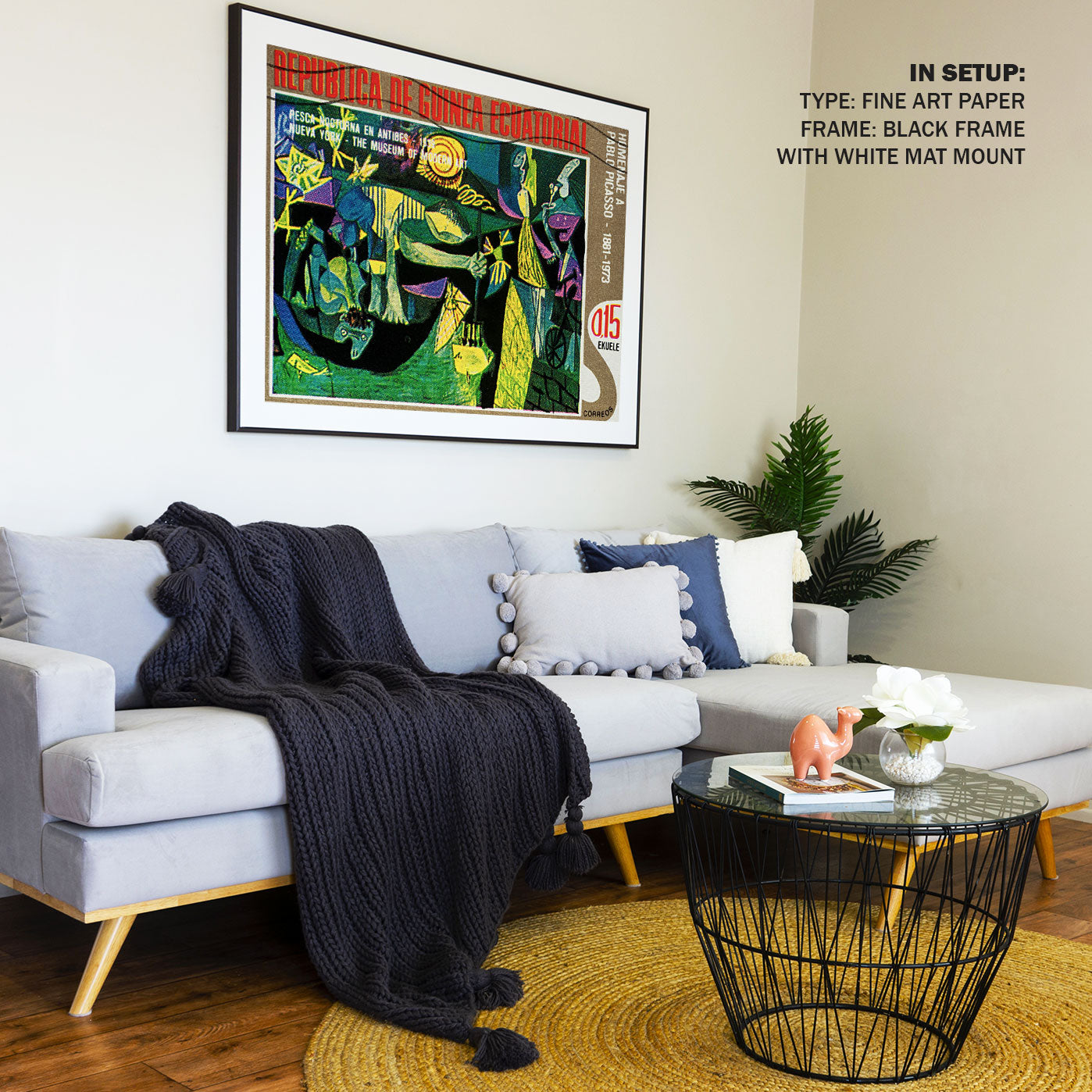 Fisherman at night from Antibes, Picasso Painting