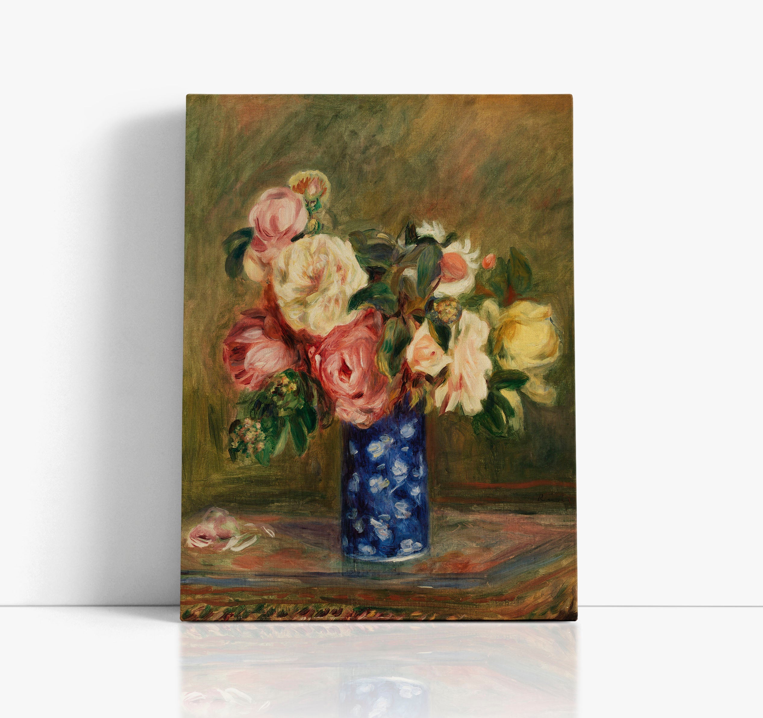 Bouquet of Roses (1882) by Pierre-Auguste Renoir Wall Art Print