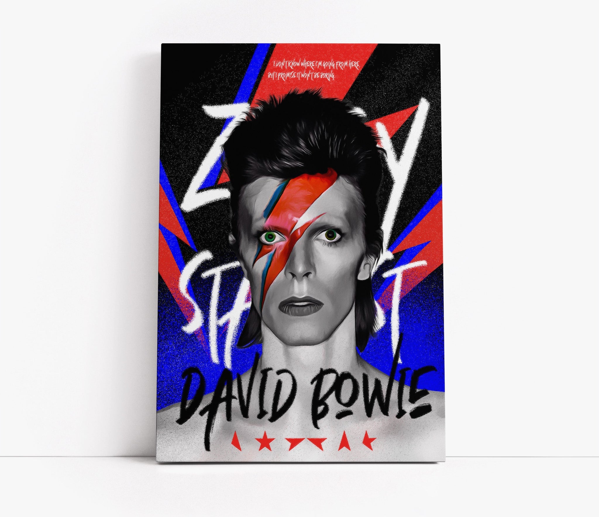 David Bowie Pop Art // Wall Art Print