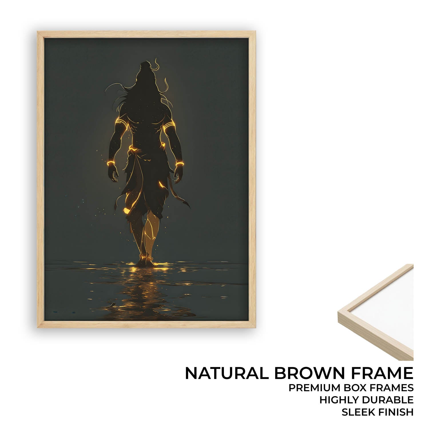 Divine Shiva Silhouette – Wall Art of Mahadev