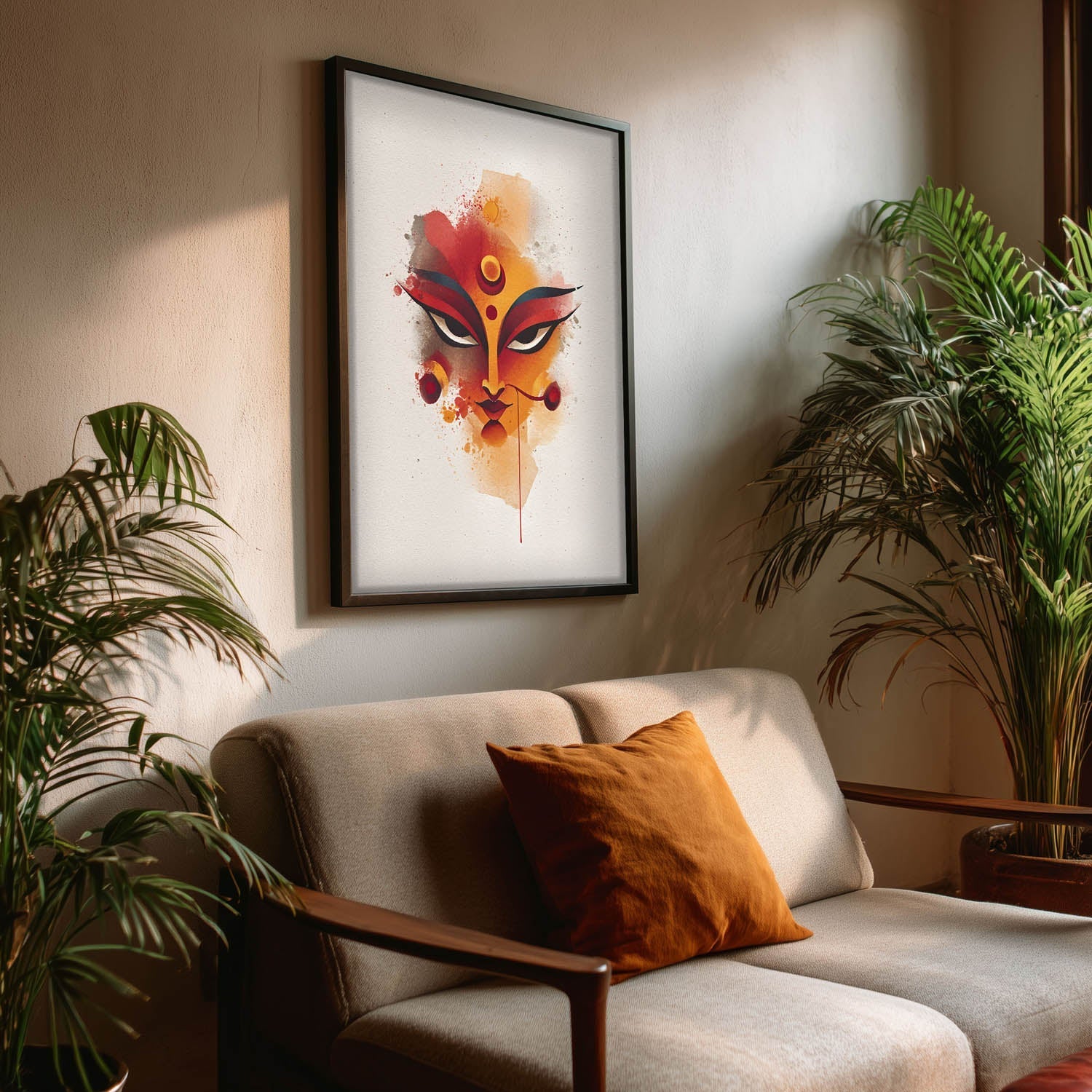 Durga Shakti Painting – Divine Goddess Wall Art