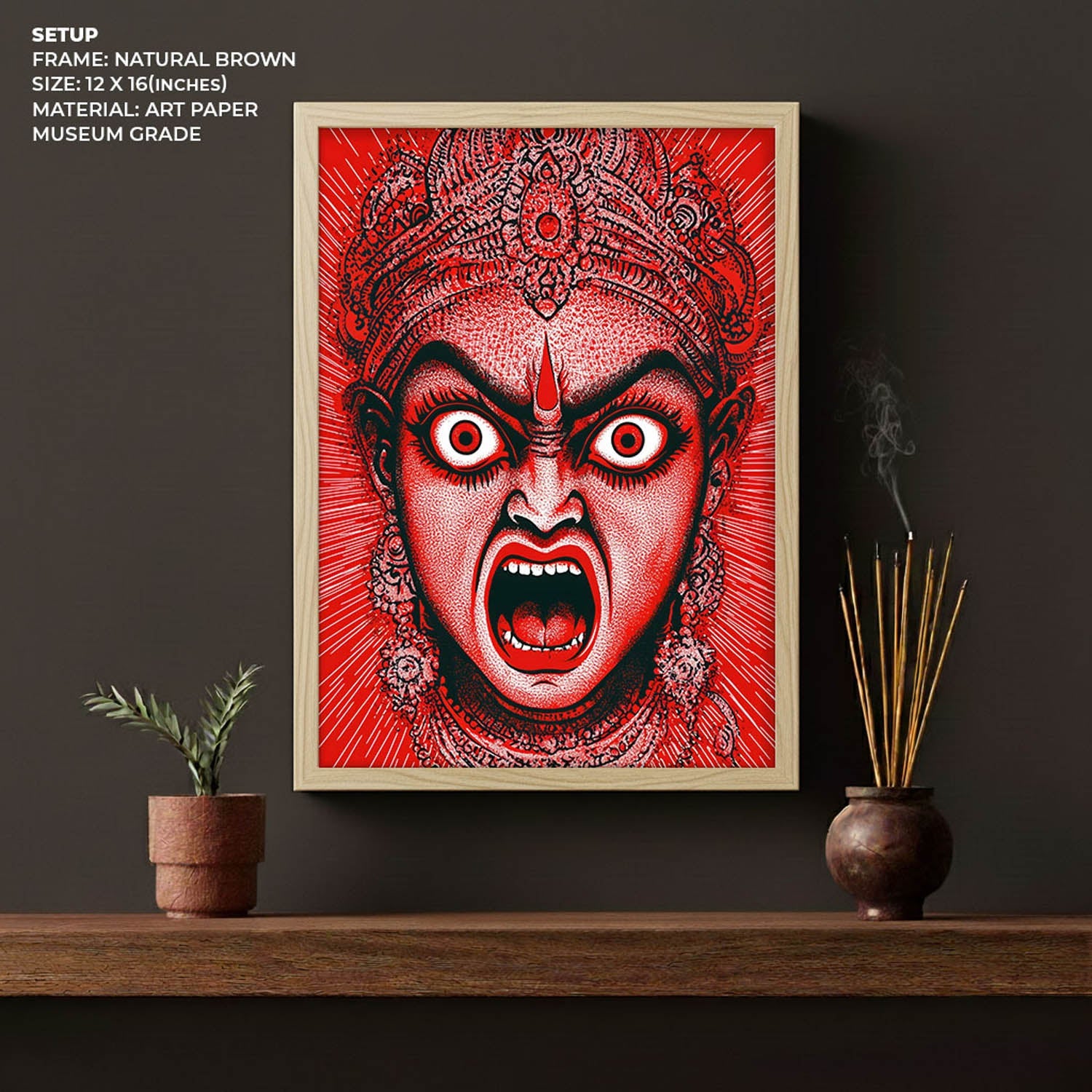 Goddess Kali Angry - Vastu Painting