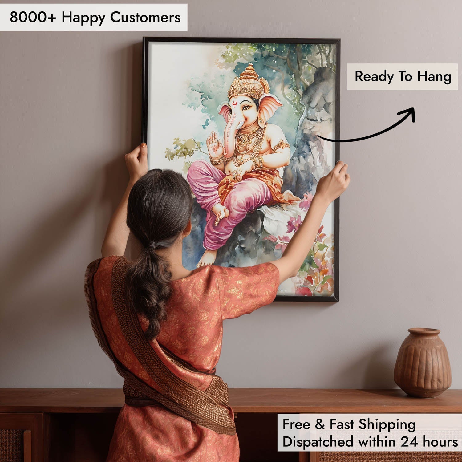 Lord Ganesh Blessing - Vastu Painting