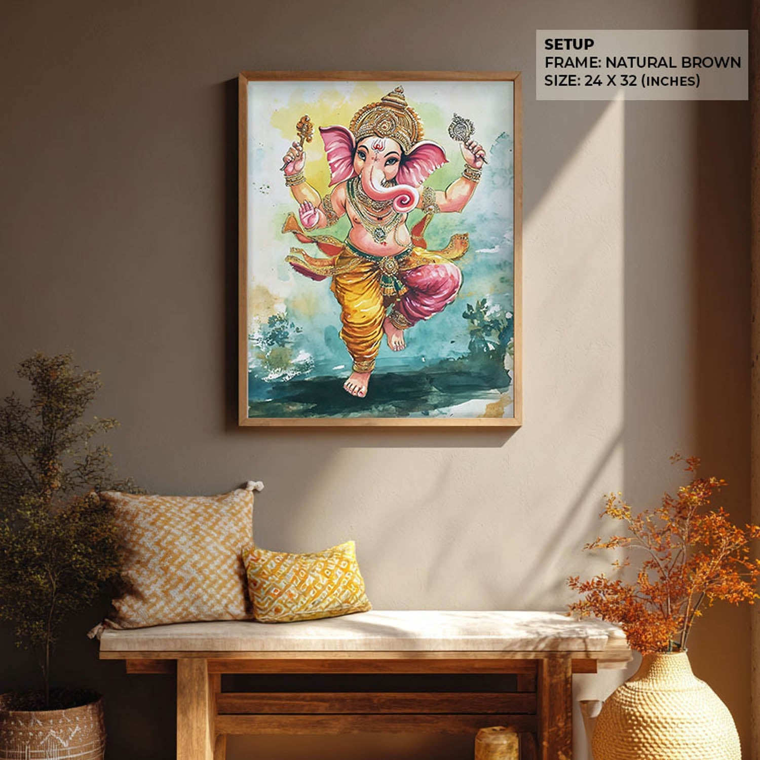 Lord Ganesh Dancing - God Painting