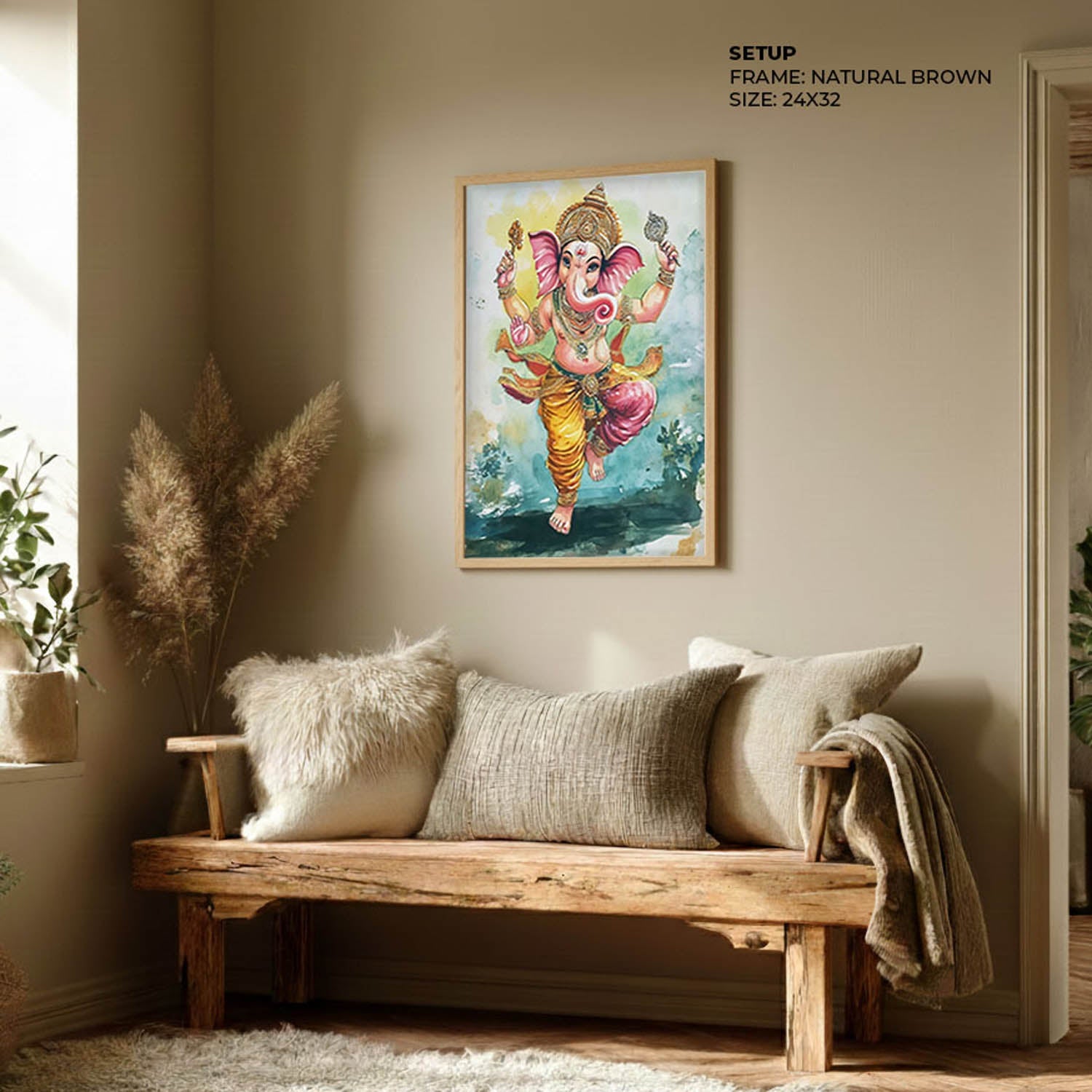 Lord Ganesh Dancing - God Painting