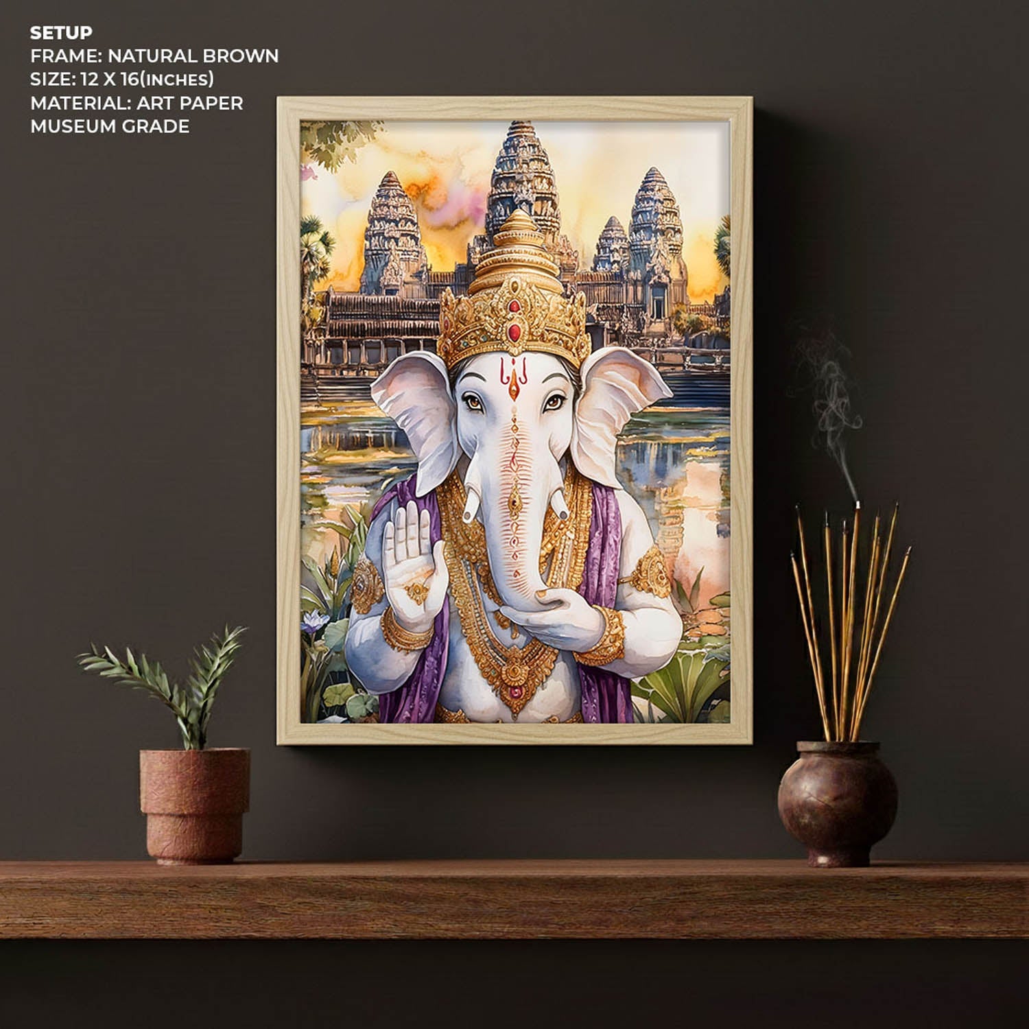 Lord Ganesha Blessing - Vastu Painting
