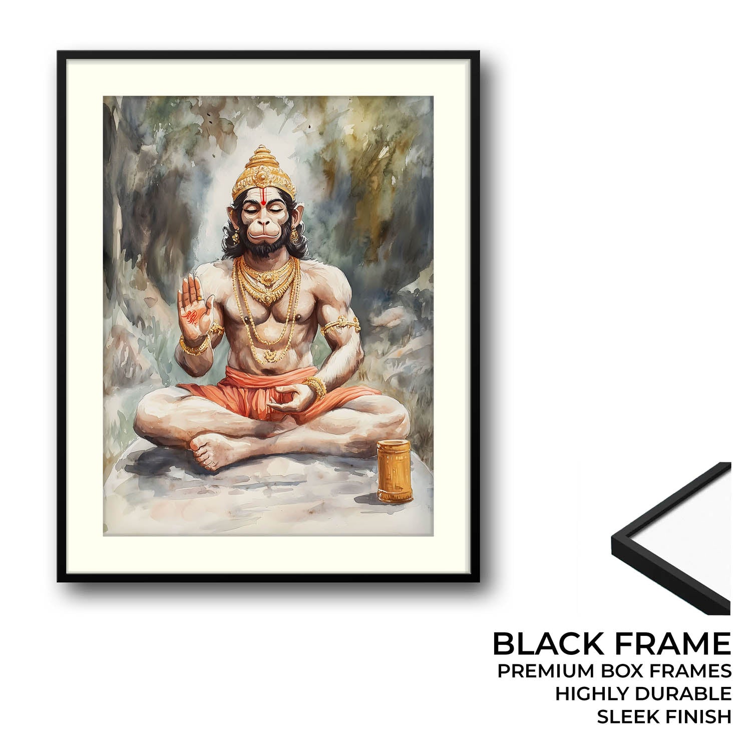 Lord Hanuman Meditating - Vastu Painting