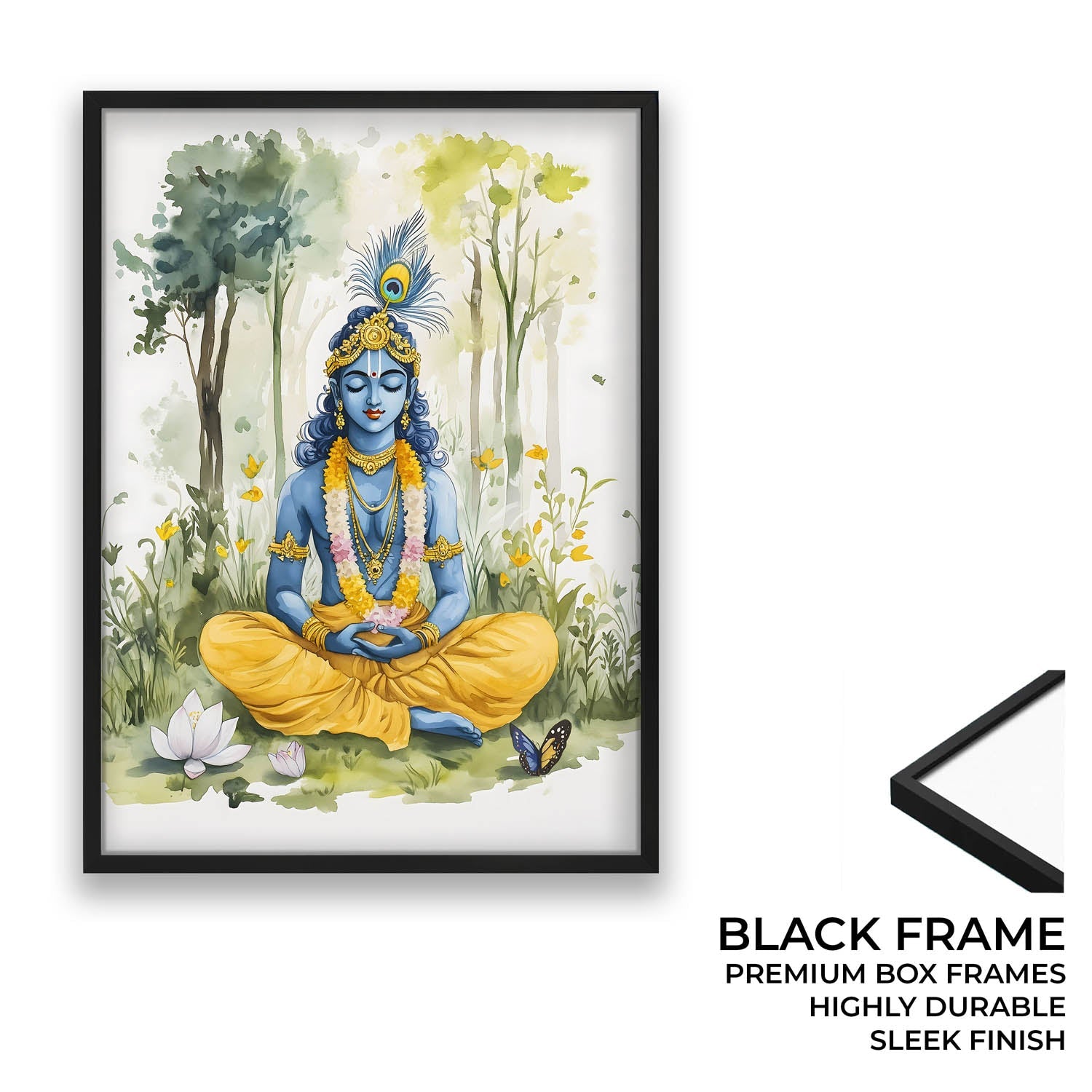Lord Krishna Meditating - Vastu Painting