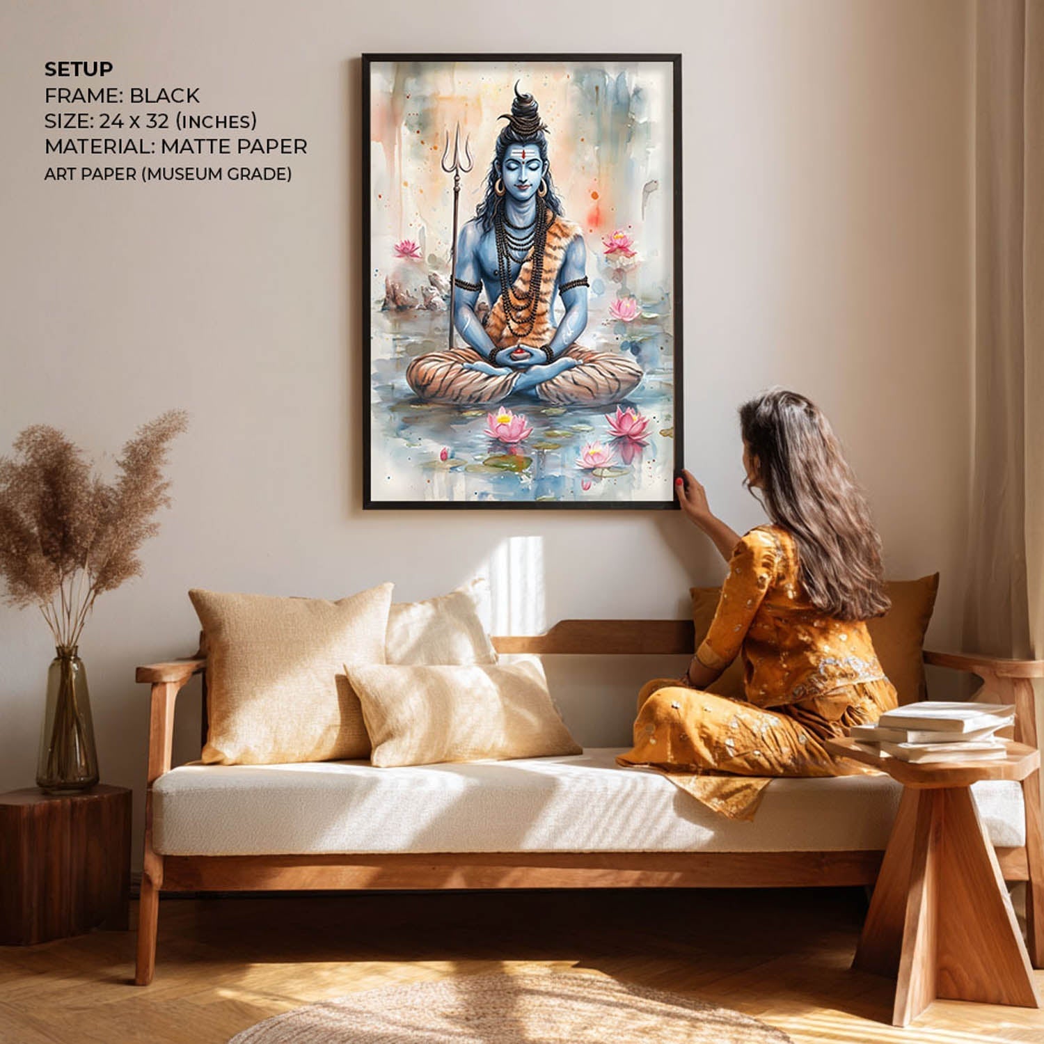 Lord Shiv Meditating - Vastu Painting