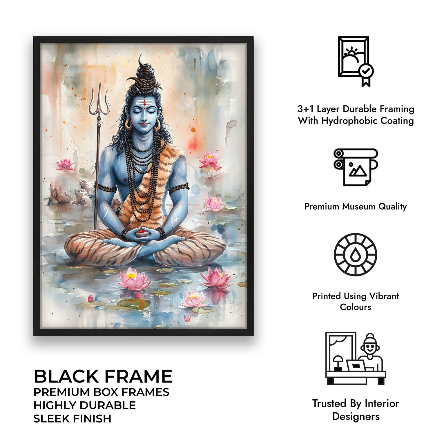 Lord Shiv Meditating - Vastu Painting