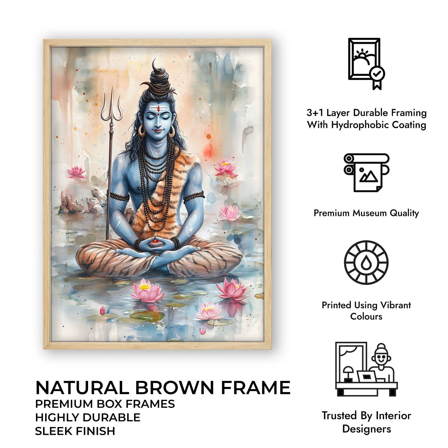 Lord Shiv Meditating - Vastu Painting