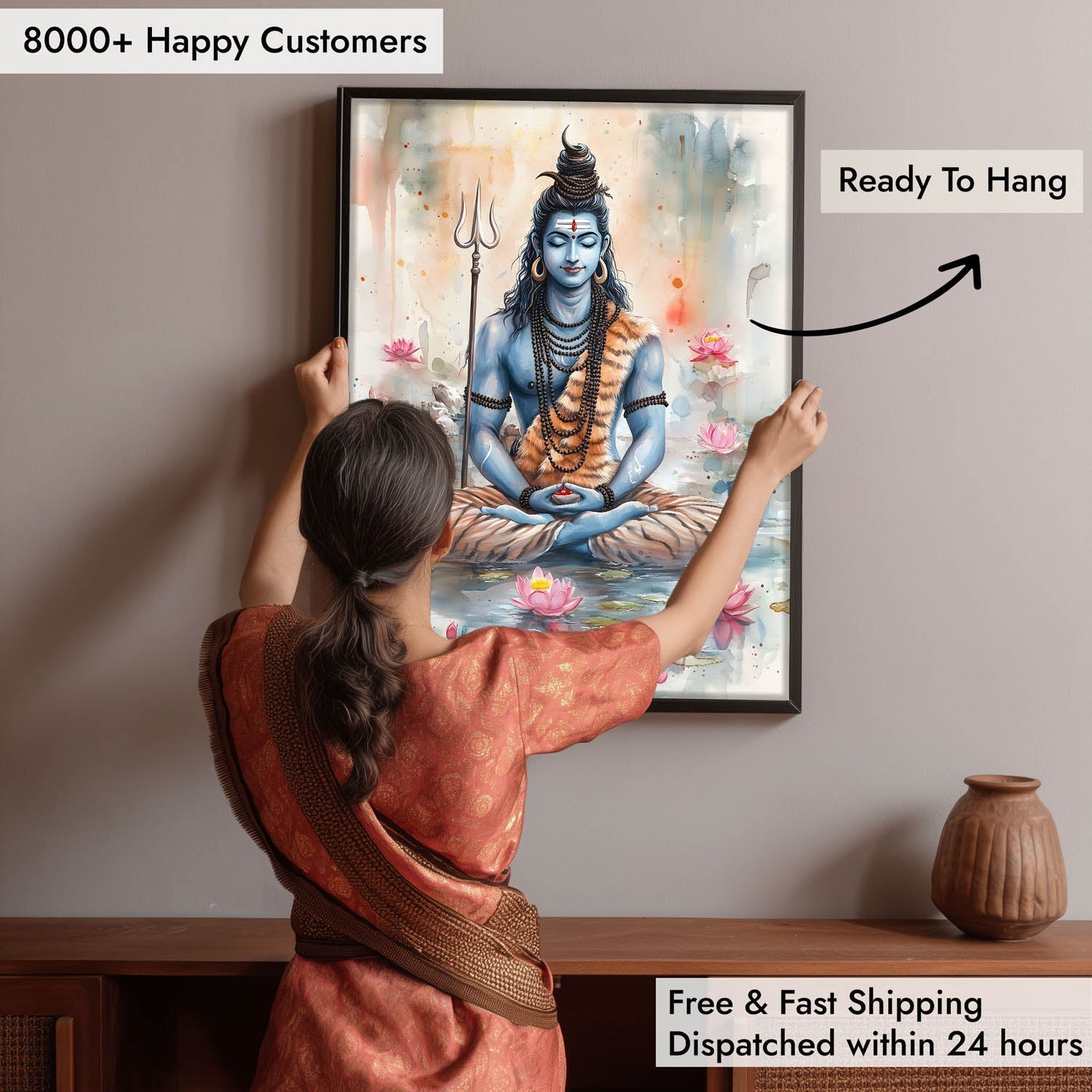 Lord Shiv Meditating - Vastu Painting
