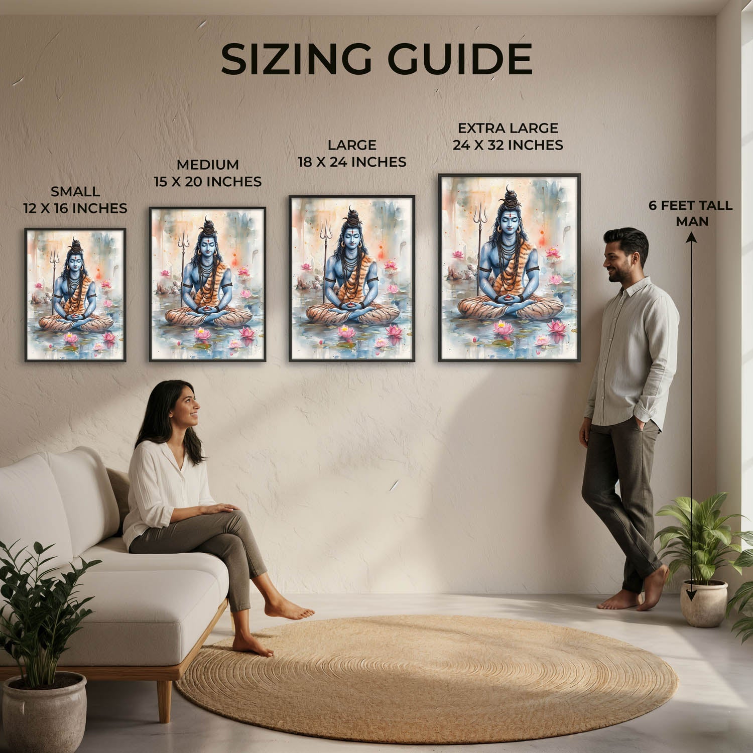 Lord Shiv Meditating - Vastu Painting