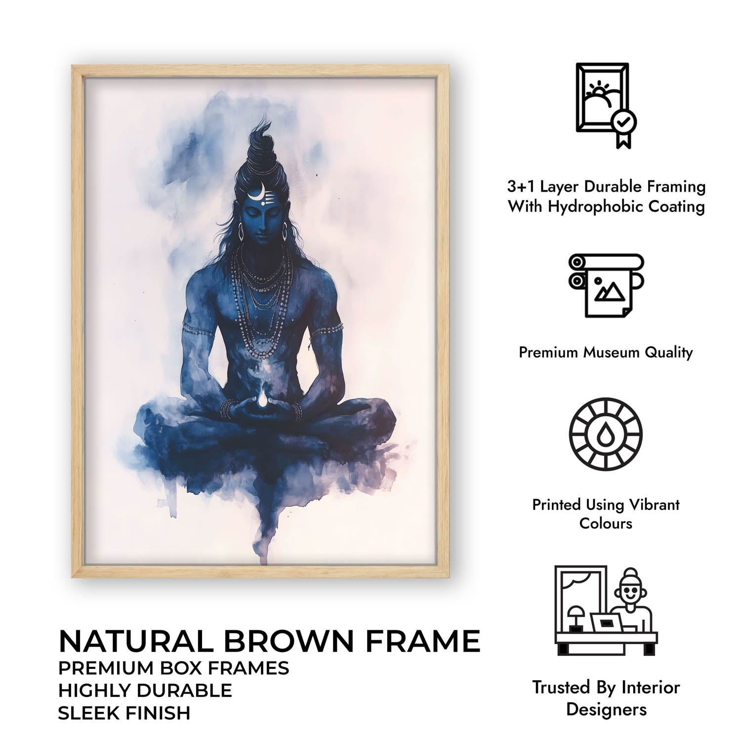 Lord Shiva Meditating - Vastu Painting