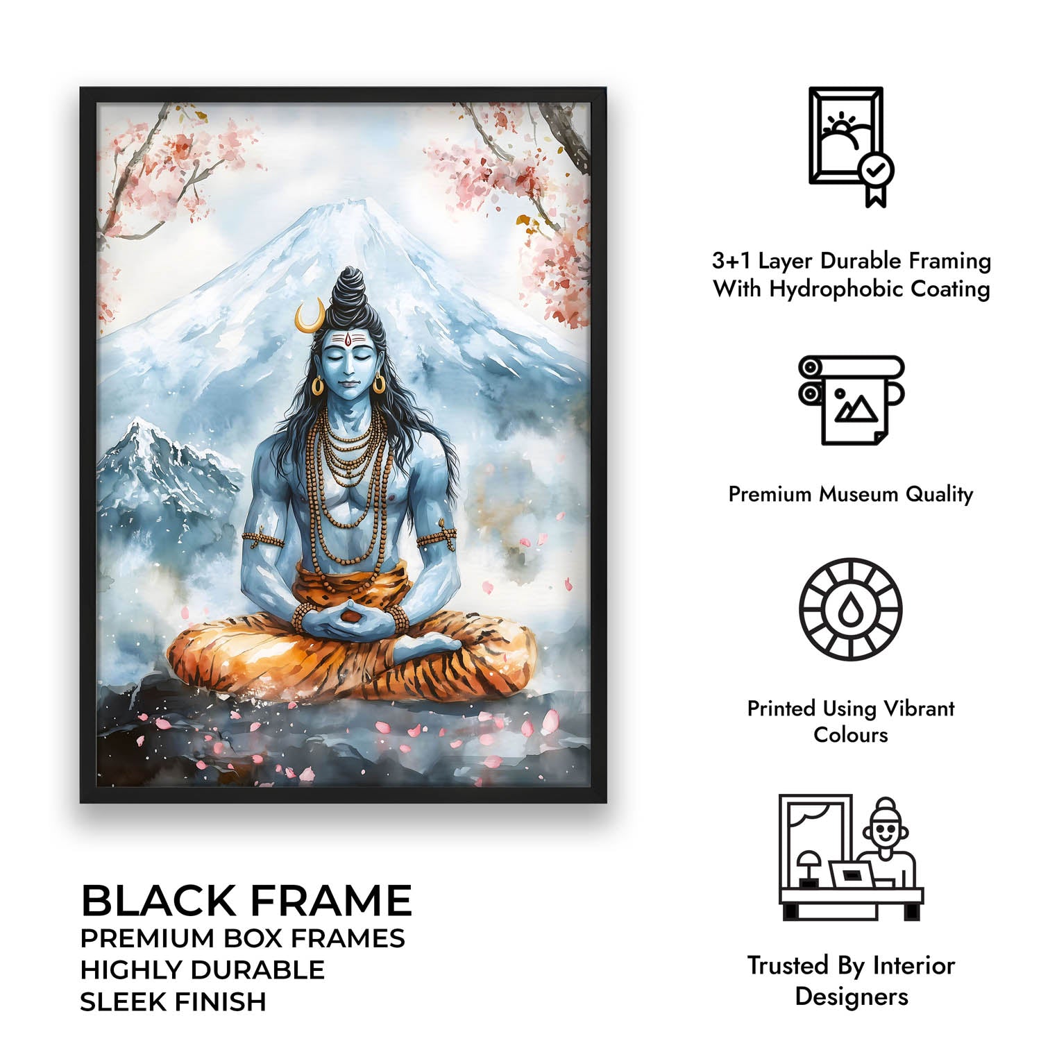Lord Shiva in Dhyaan - Vastu Painting