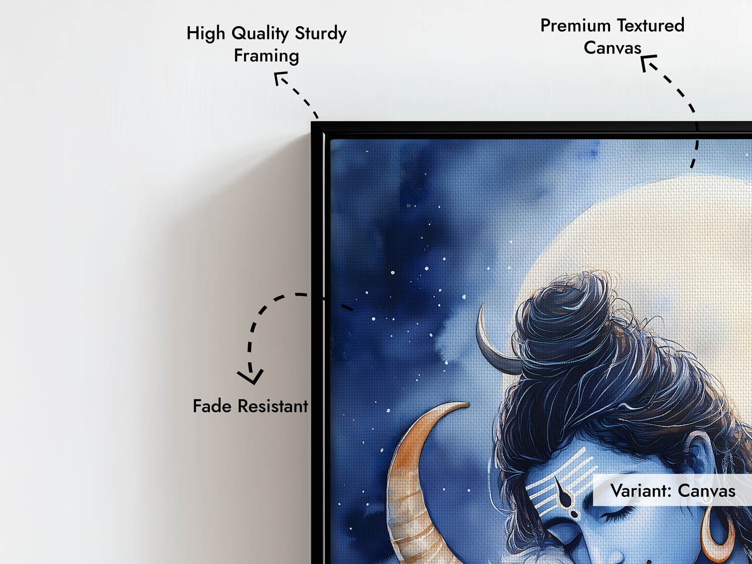Lord Shiva with Nandi - Vastu Painting