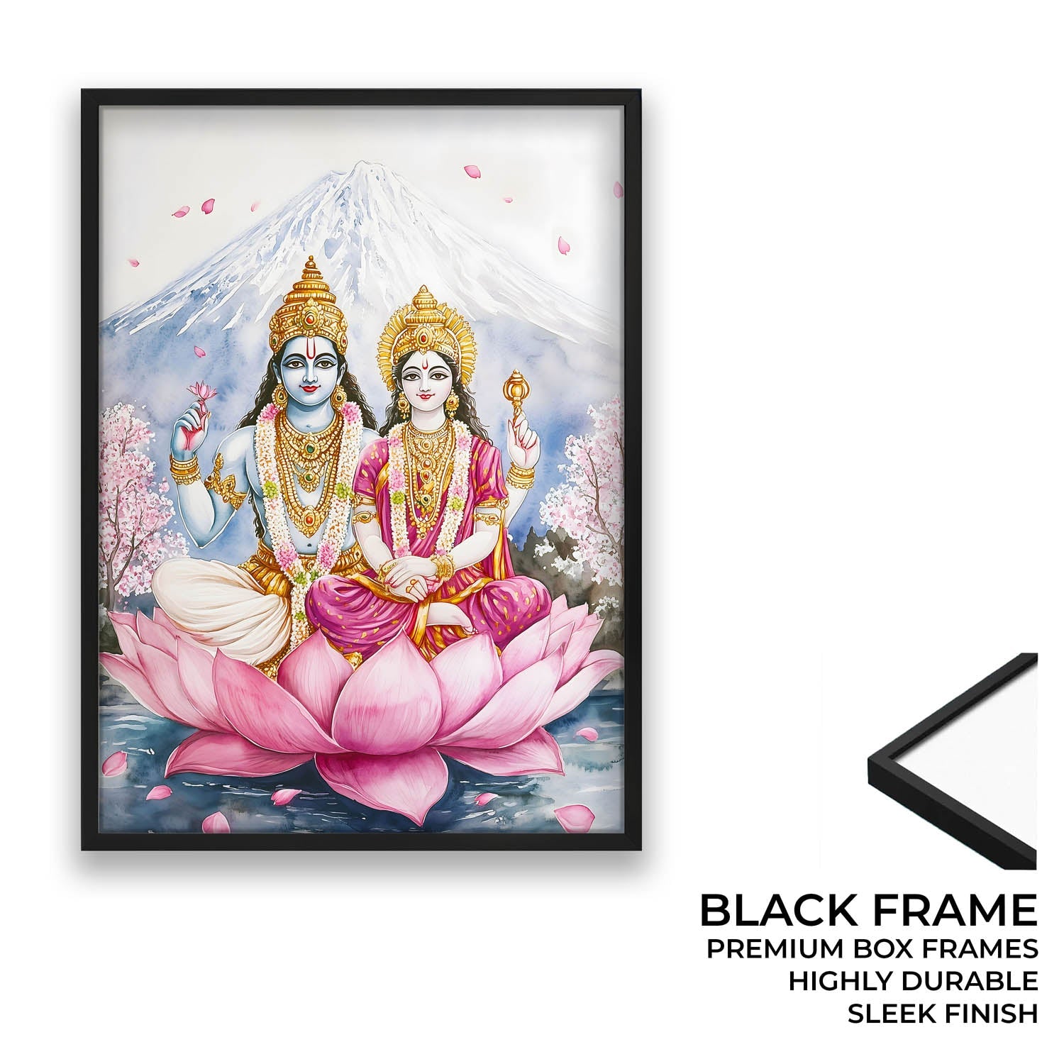 Lord Vishnu and Goddess Laxmi - Vastu Painting