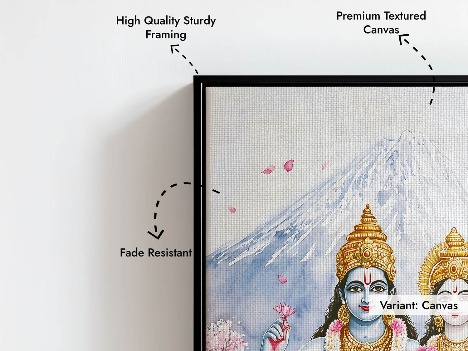 Lord Vishnu and Goddess Laxmi - Vastu Painting