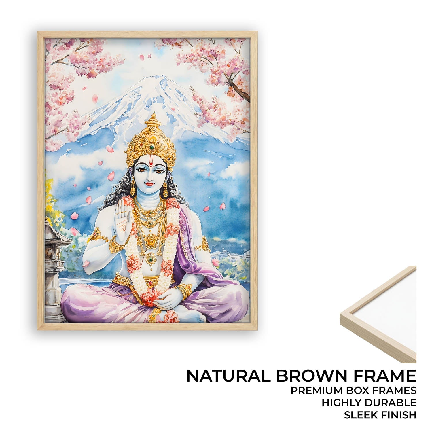 Lord Vishnu in Himalaya - Vastu Painting