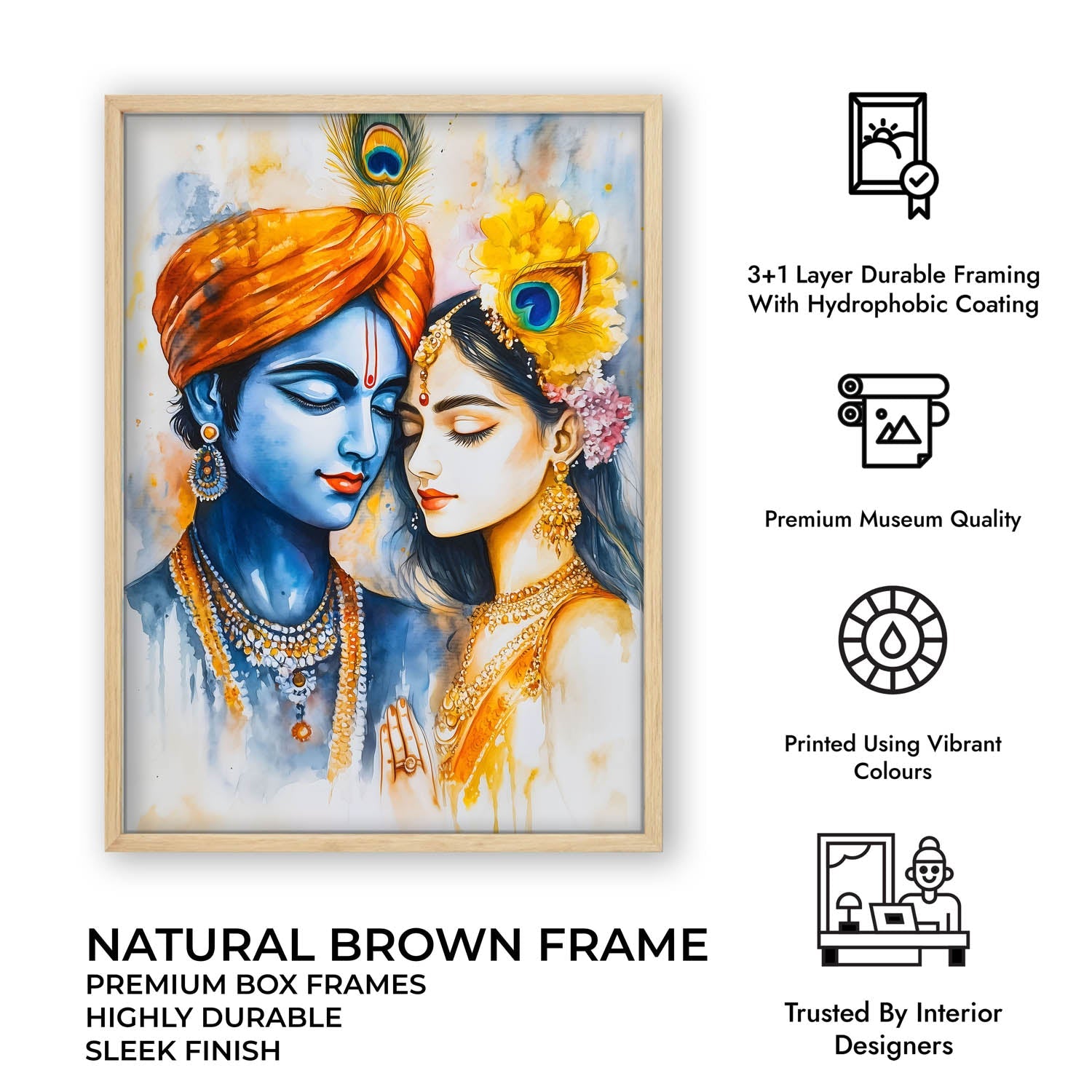 Radha & Krishna - God Painting