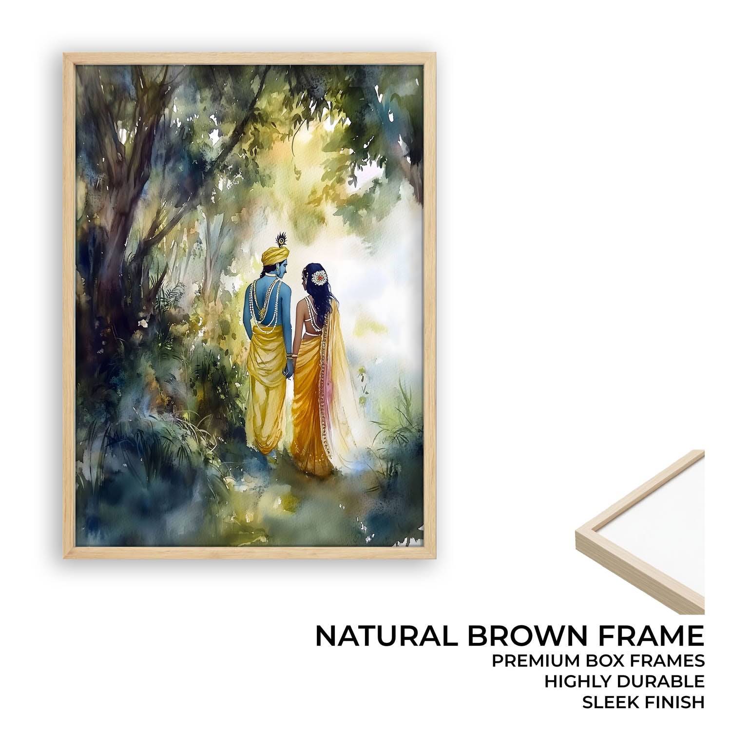 Radha & Krishna in Forest - Vastu Painting