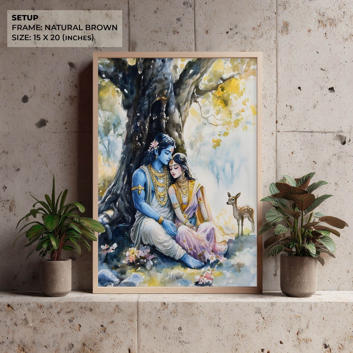 Ram Sita in Forest - Vastu Painting