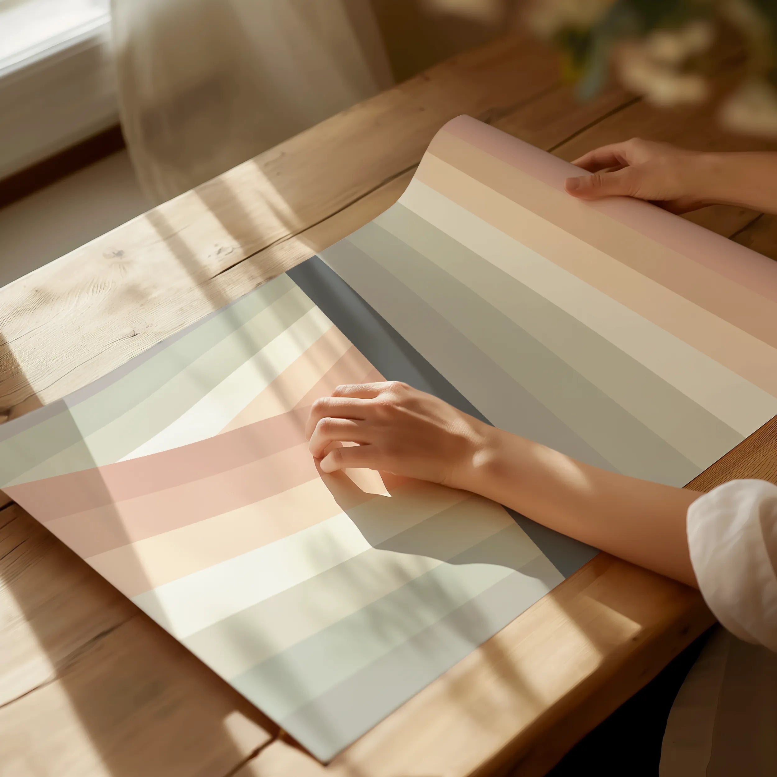 Boho Rainbow Nursery Art Set of 2 Neutral Rainbow Decor Large Wall Decor Wall Frame