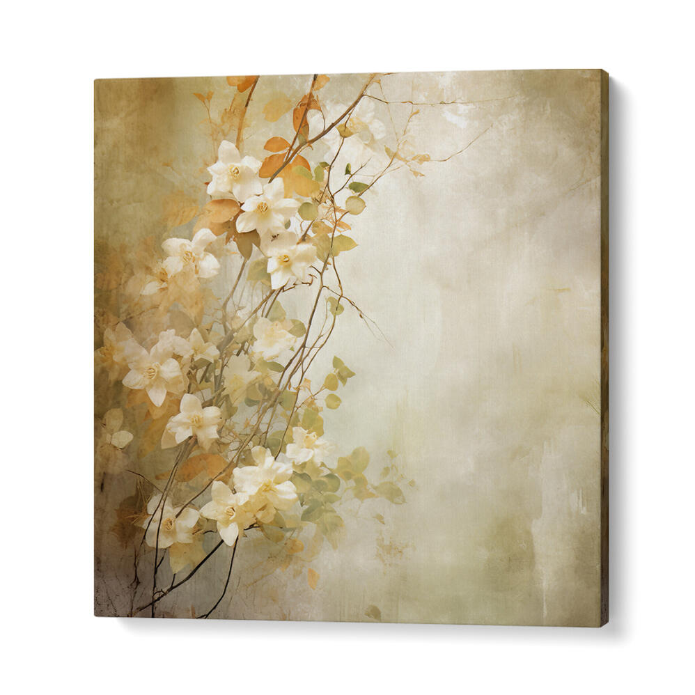 FA VINTAGE FLORAL V , FLORAL FLOWER PAINTINGS