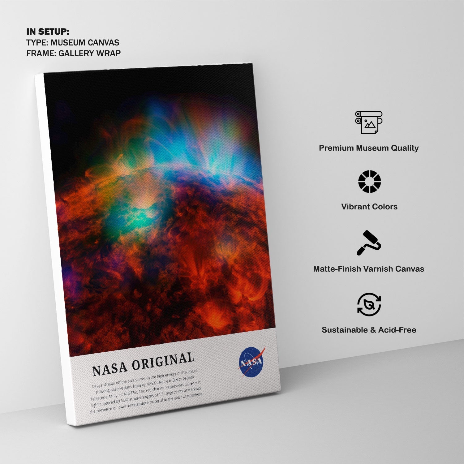Sun Rays Zoomed, NASA Art Posters