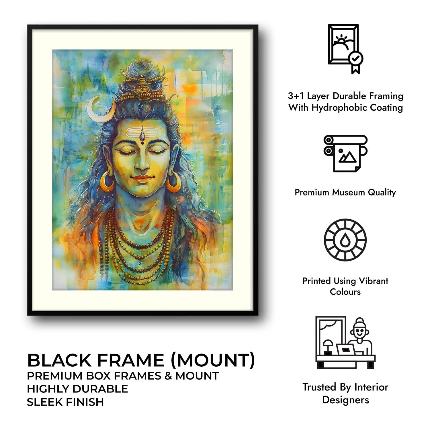 Lord Shiv in Dhyan - Vastu Painting
