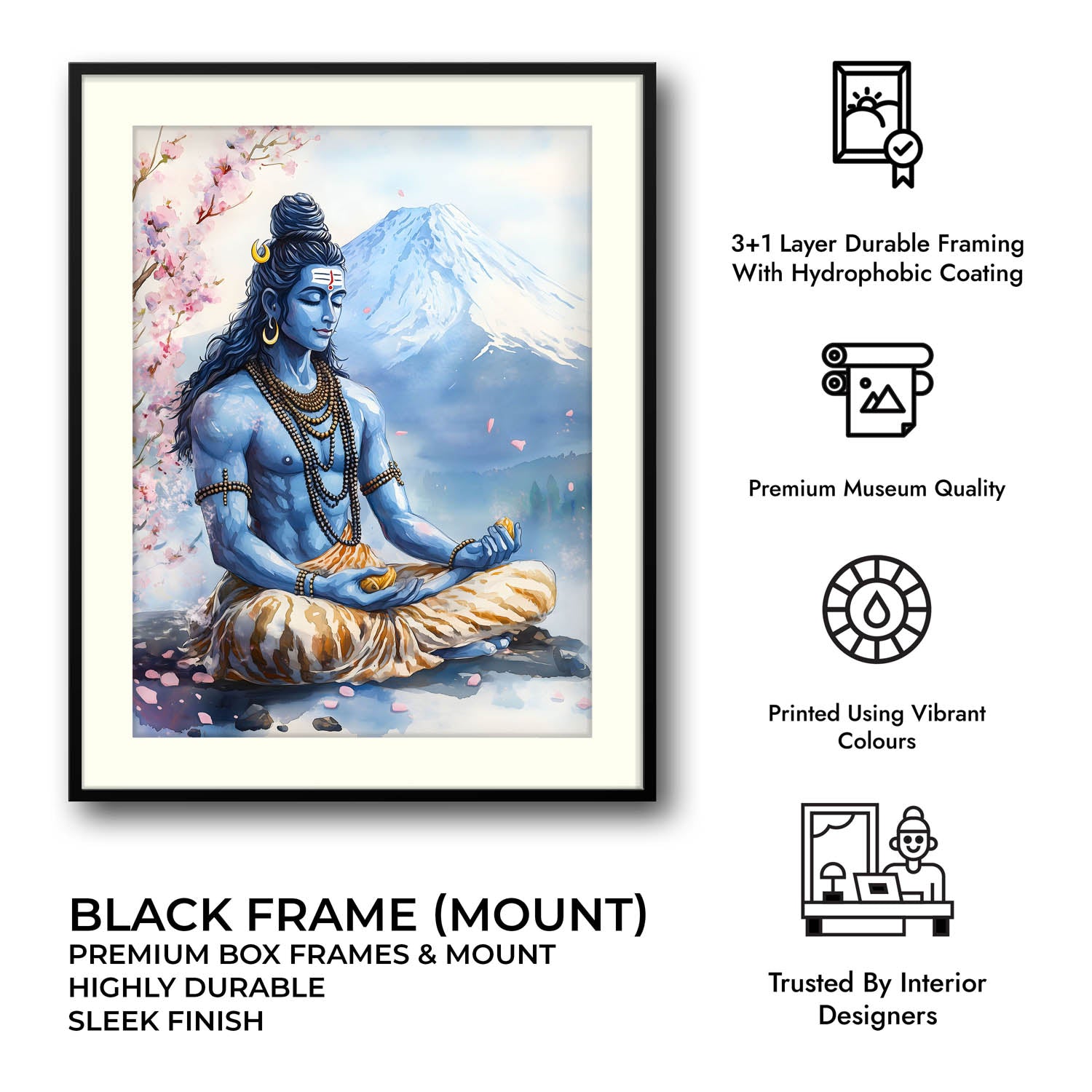 Shiv Ji in Himalaya - Vastu Painting