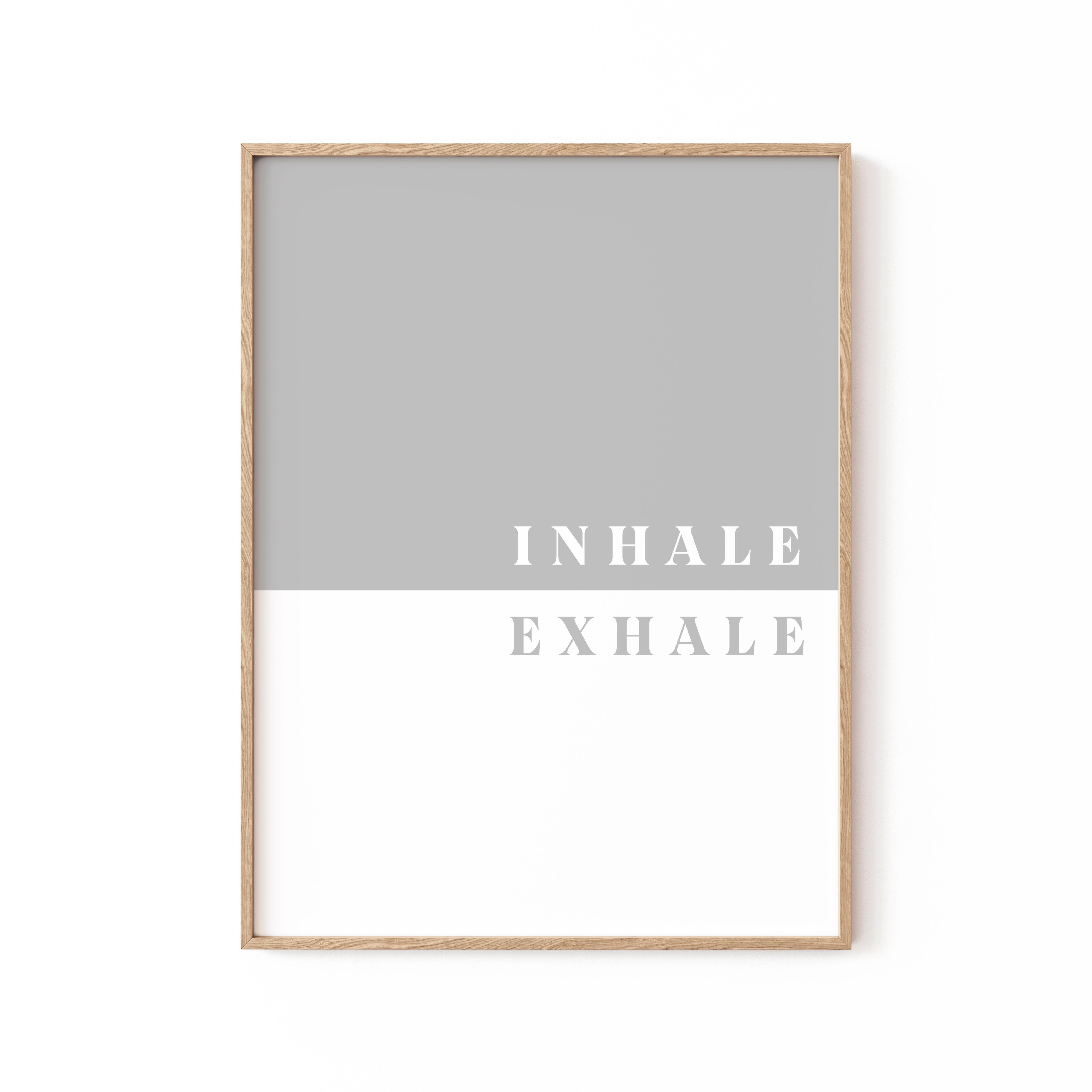 Inhale, Exhale, Motivational Poster