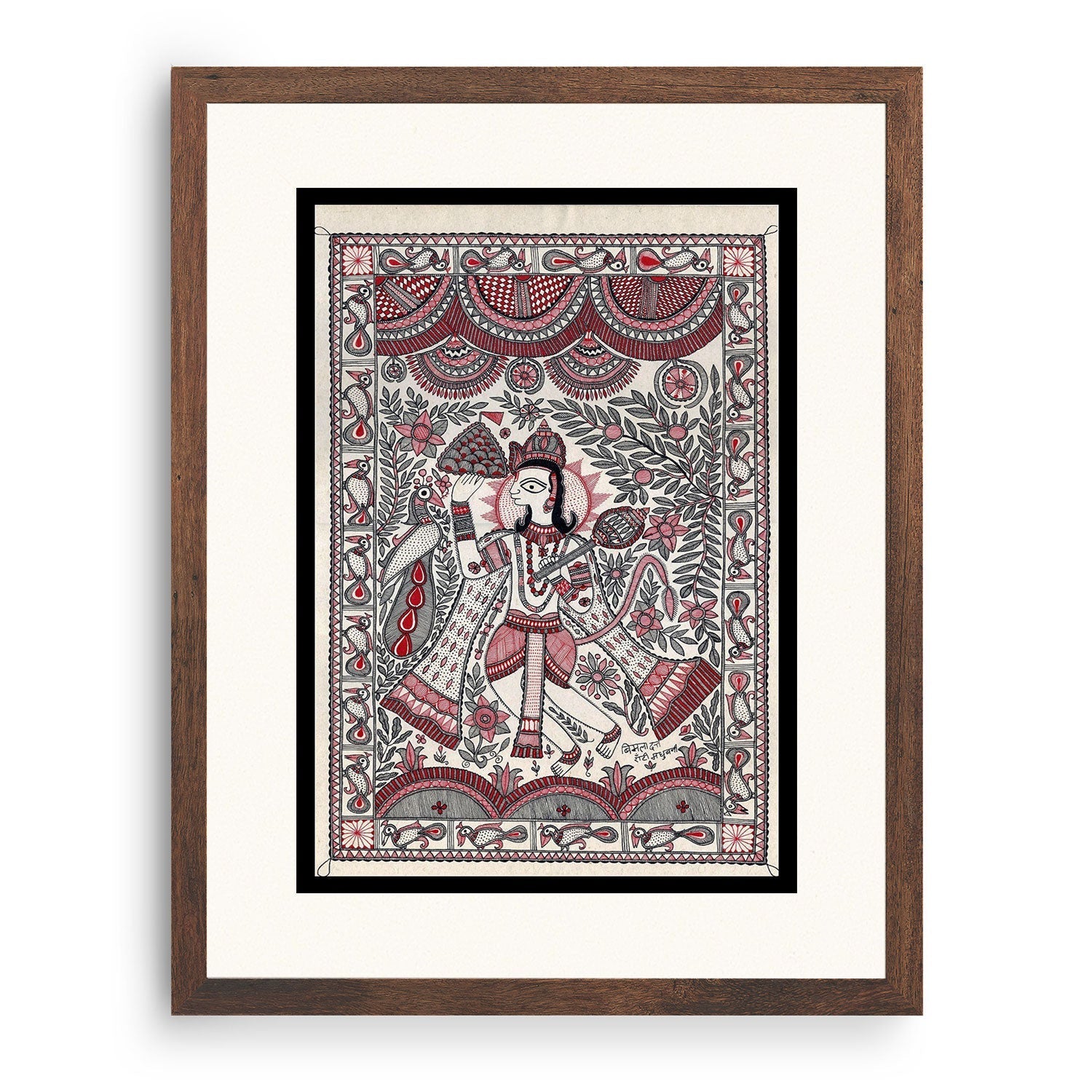 Sanjeevni, Life of Lakshman saved by Hanuman Madhubani Art