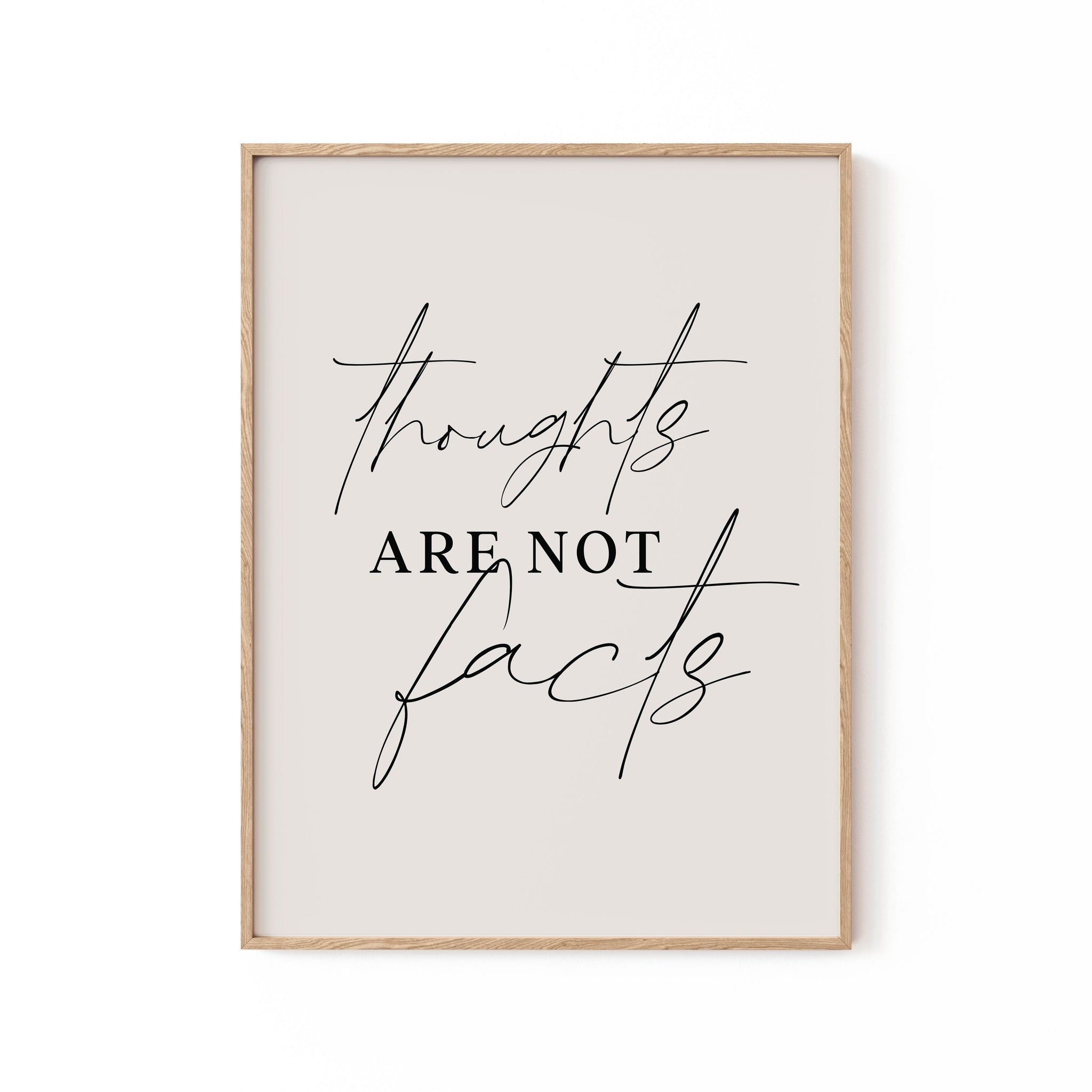 Thoughts Not Facts, Motivational Poster