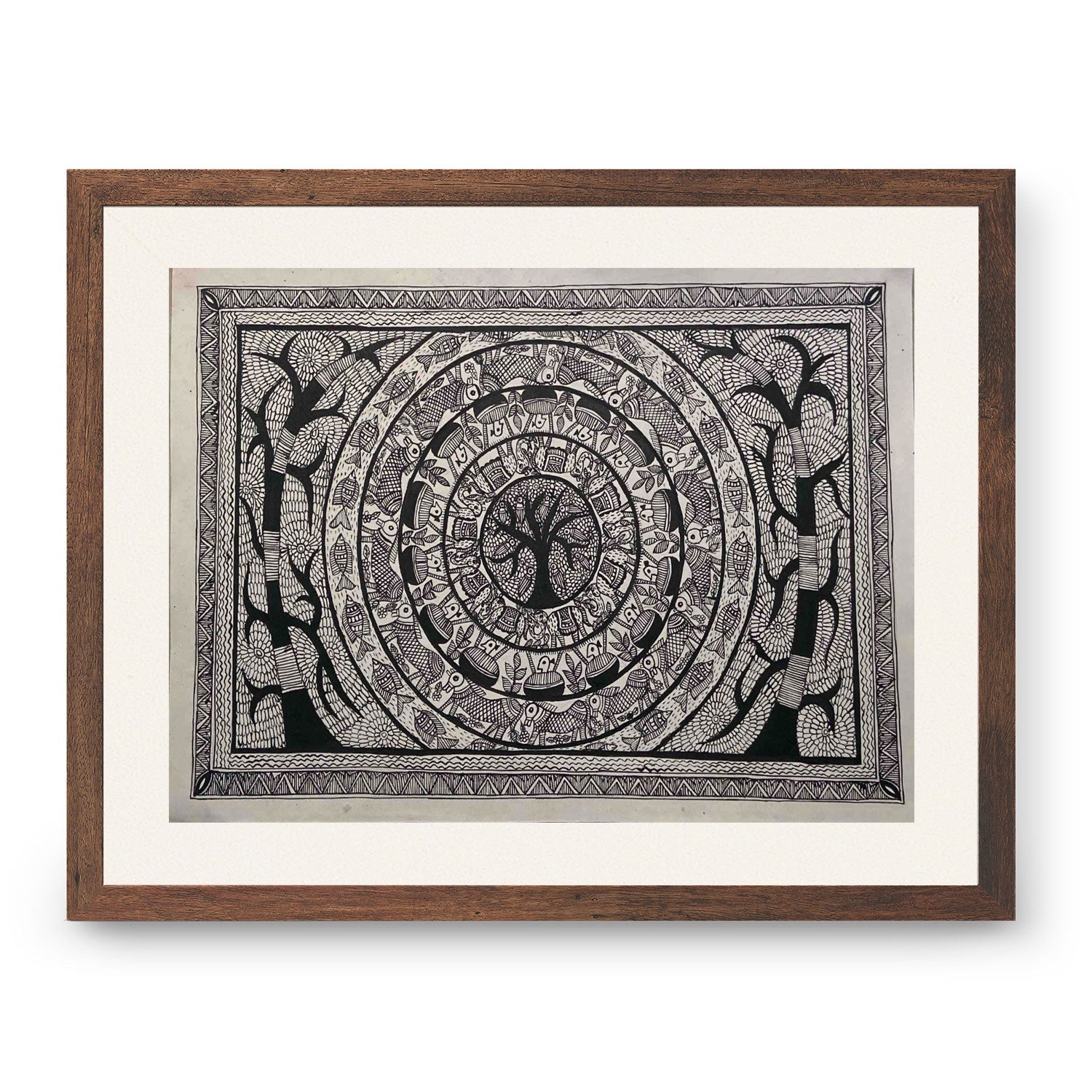 Tree Art, Madhubani Art, Madhubani Painting