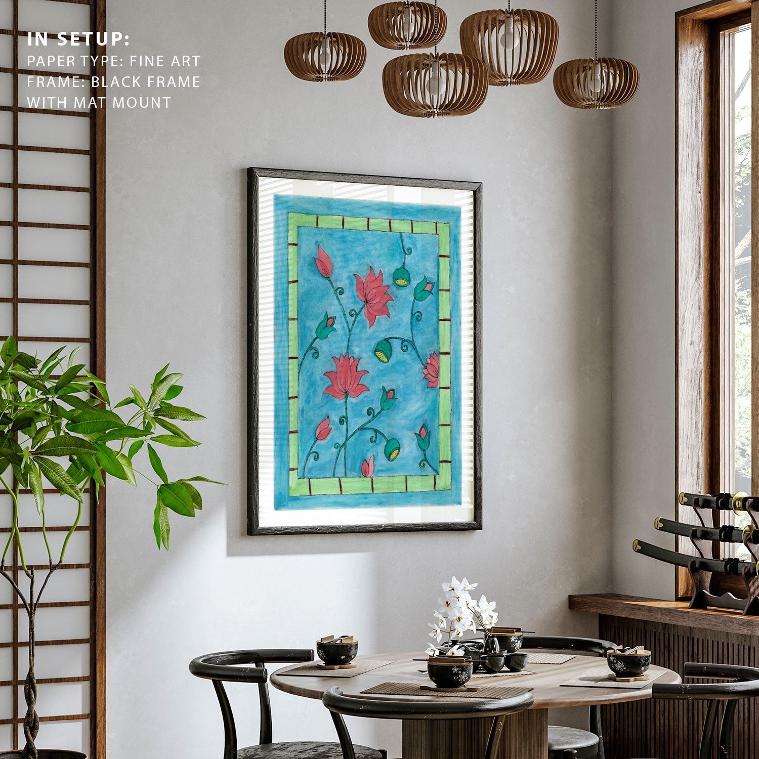 Madhubani Floral Art, Madhubani Art