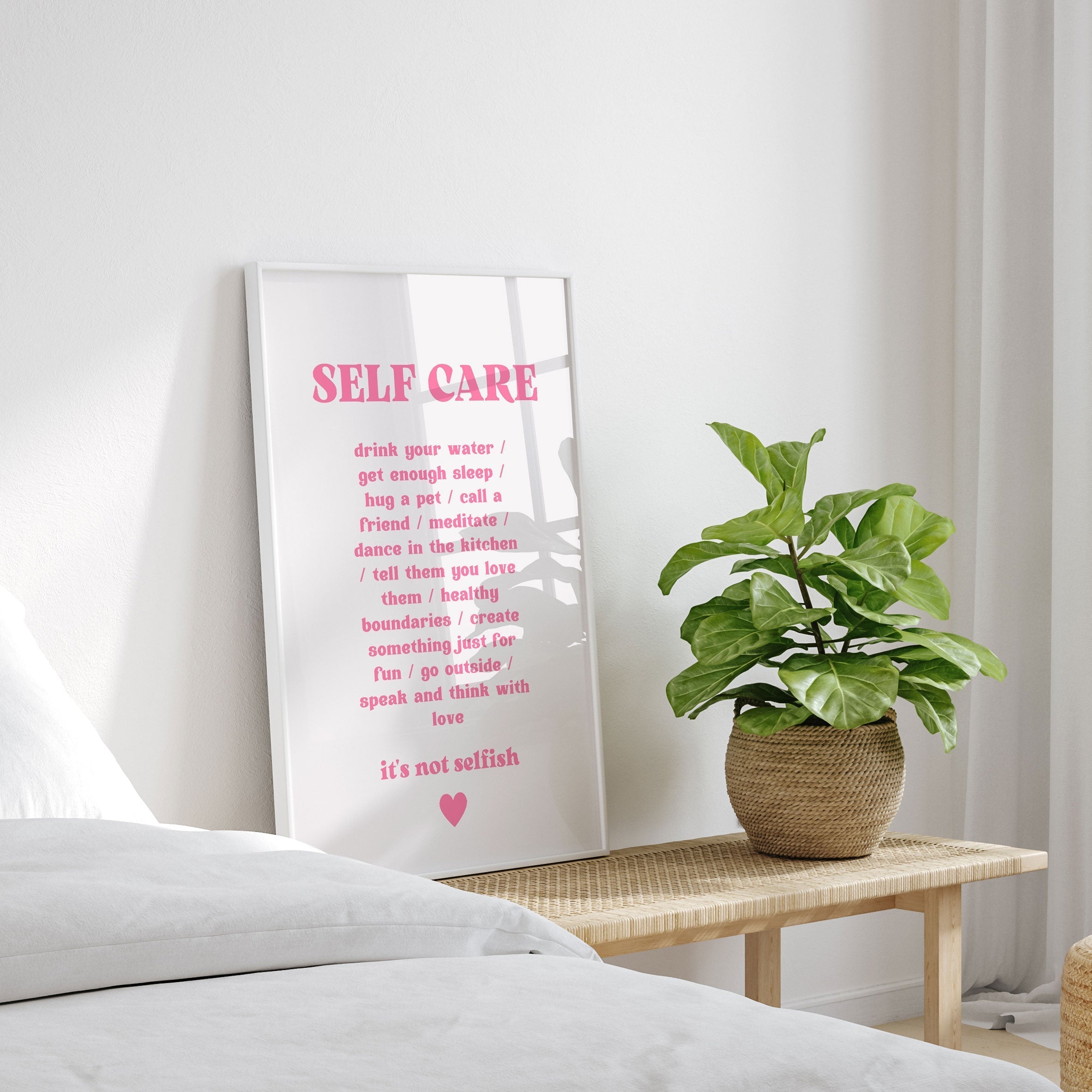 Self Care, Motivational Poster