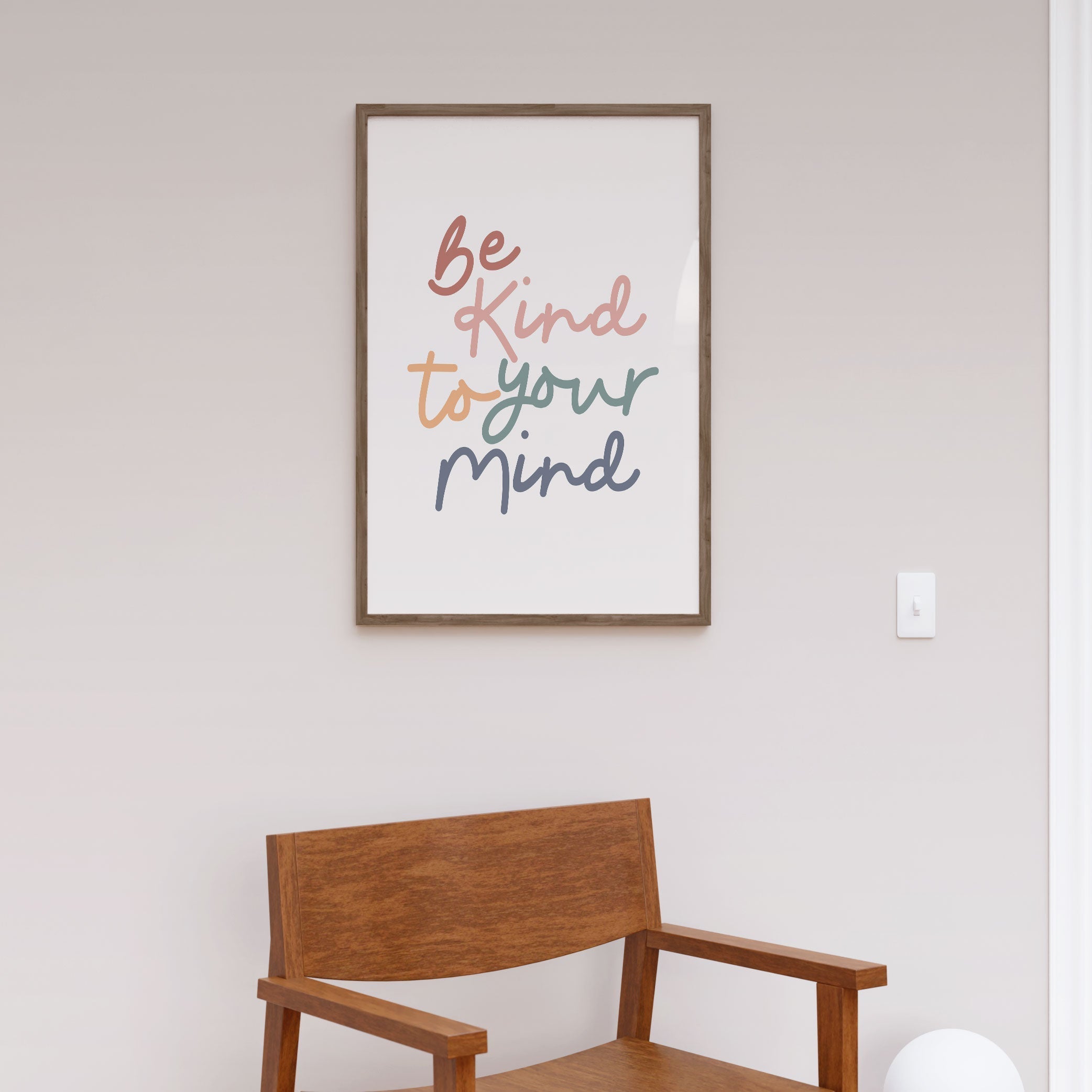 Be Kind To Your Mind, Motivational Poster