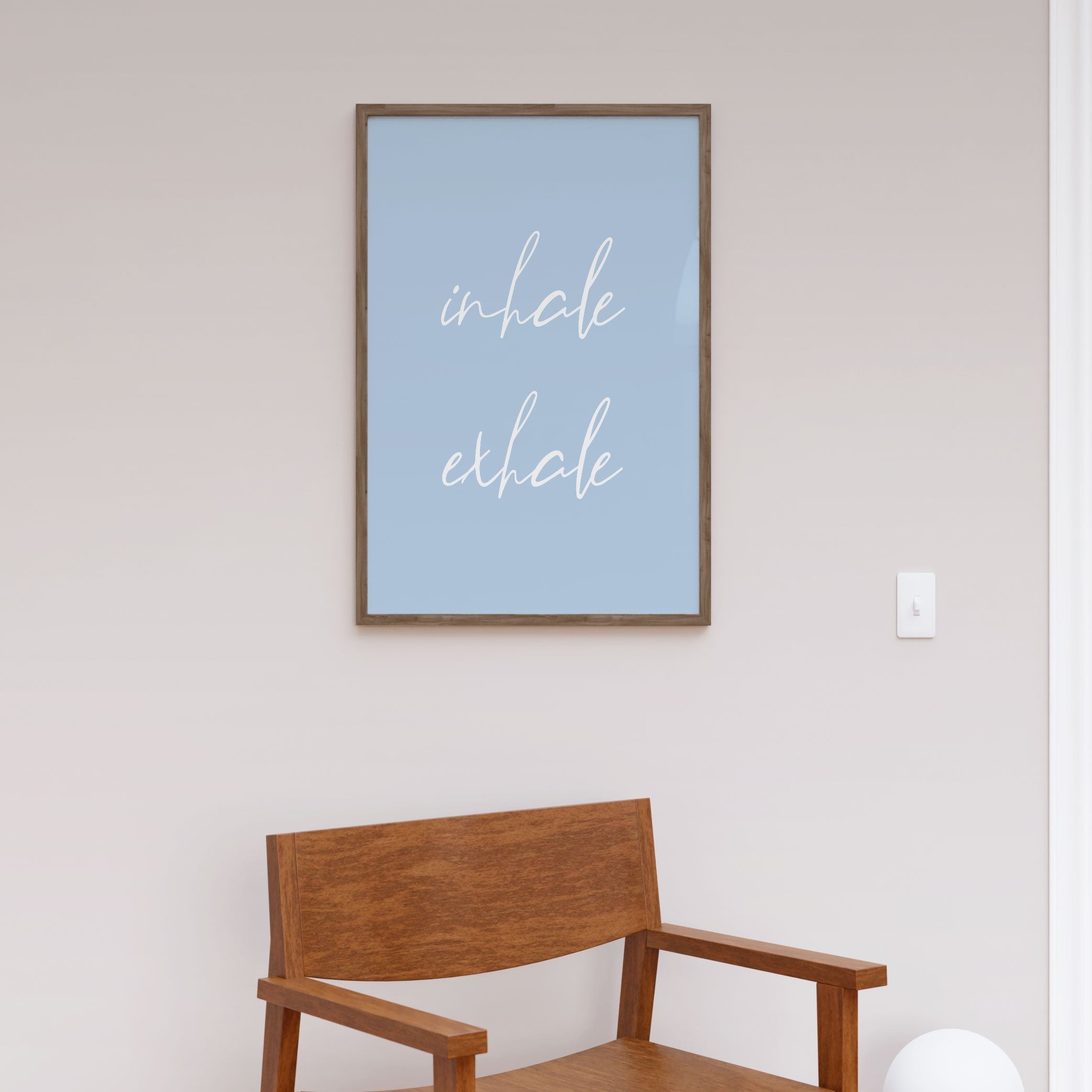 Inhale Exhale No3, Motivational Poster