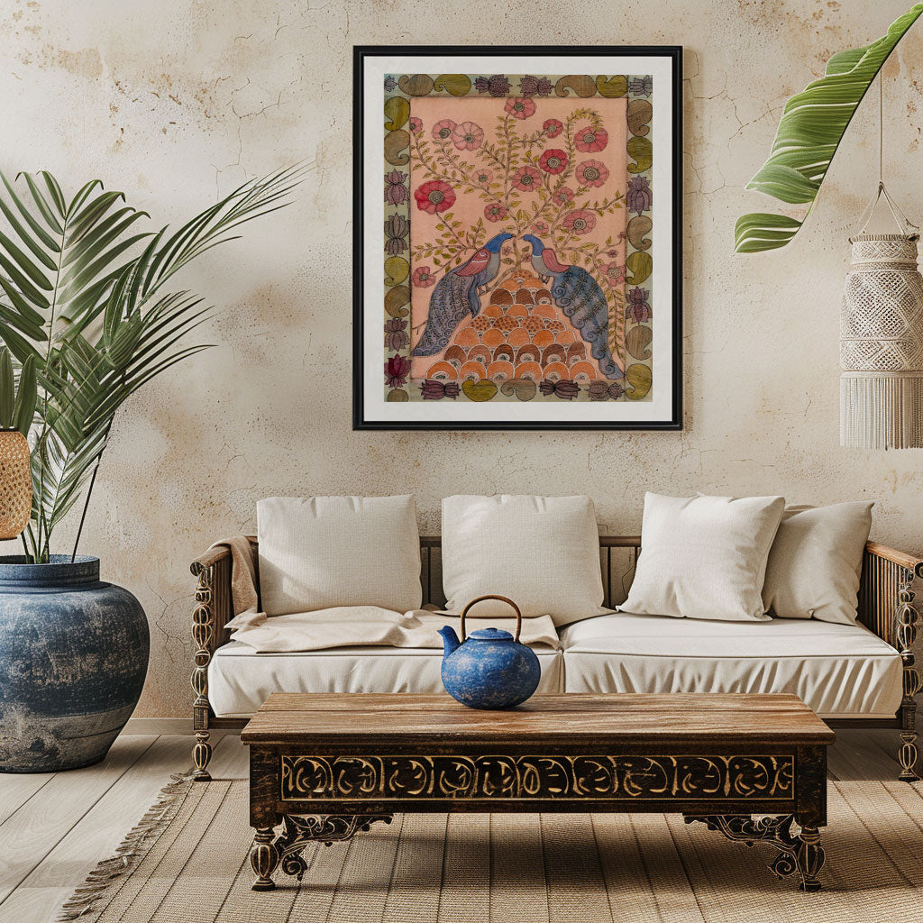 Madhubani Peacock Artwork