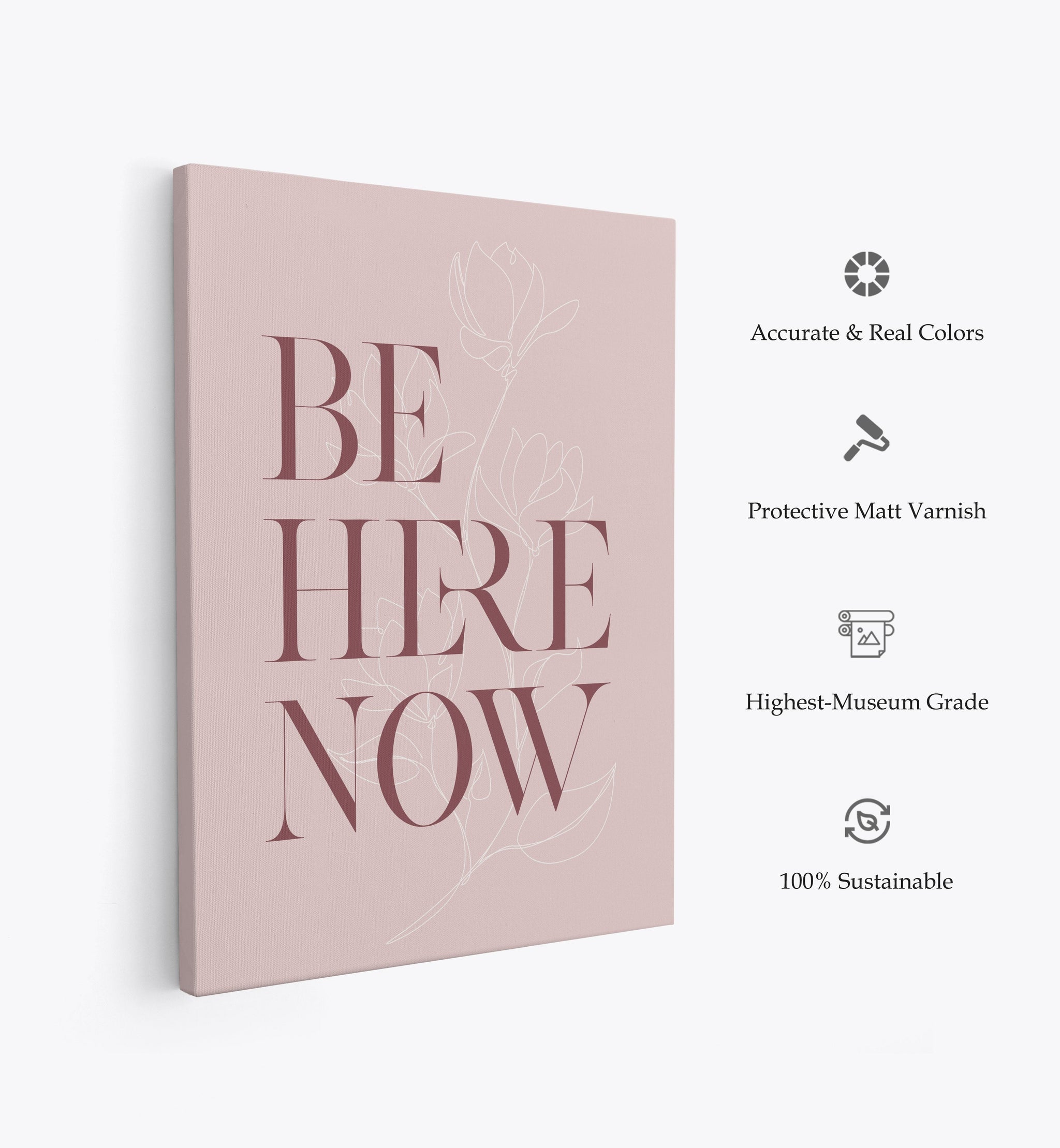 Be Here Now No3, Motivational Poster