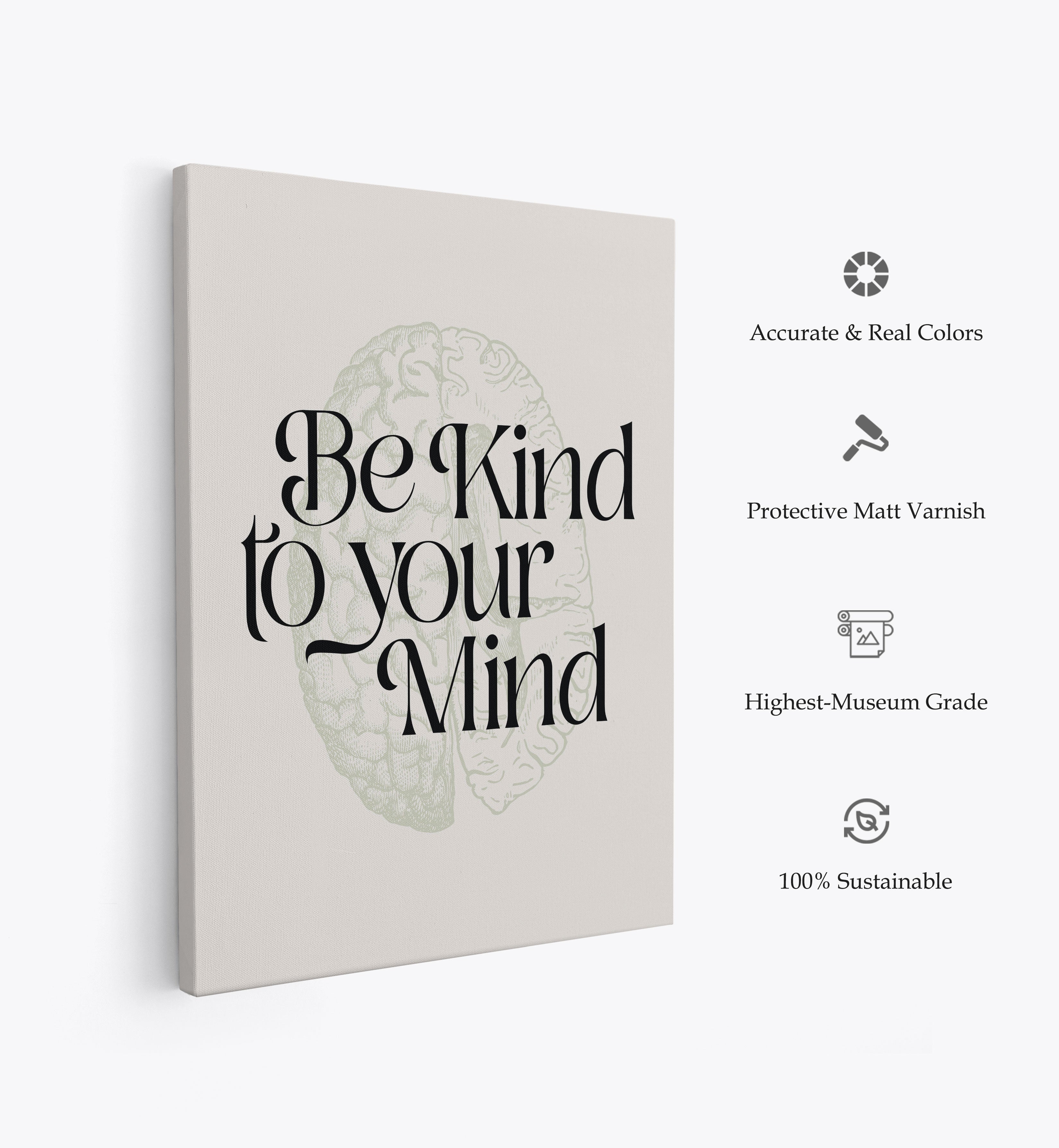 Be Kind To Your Mind No2, Motivational Poster