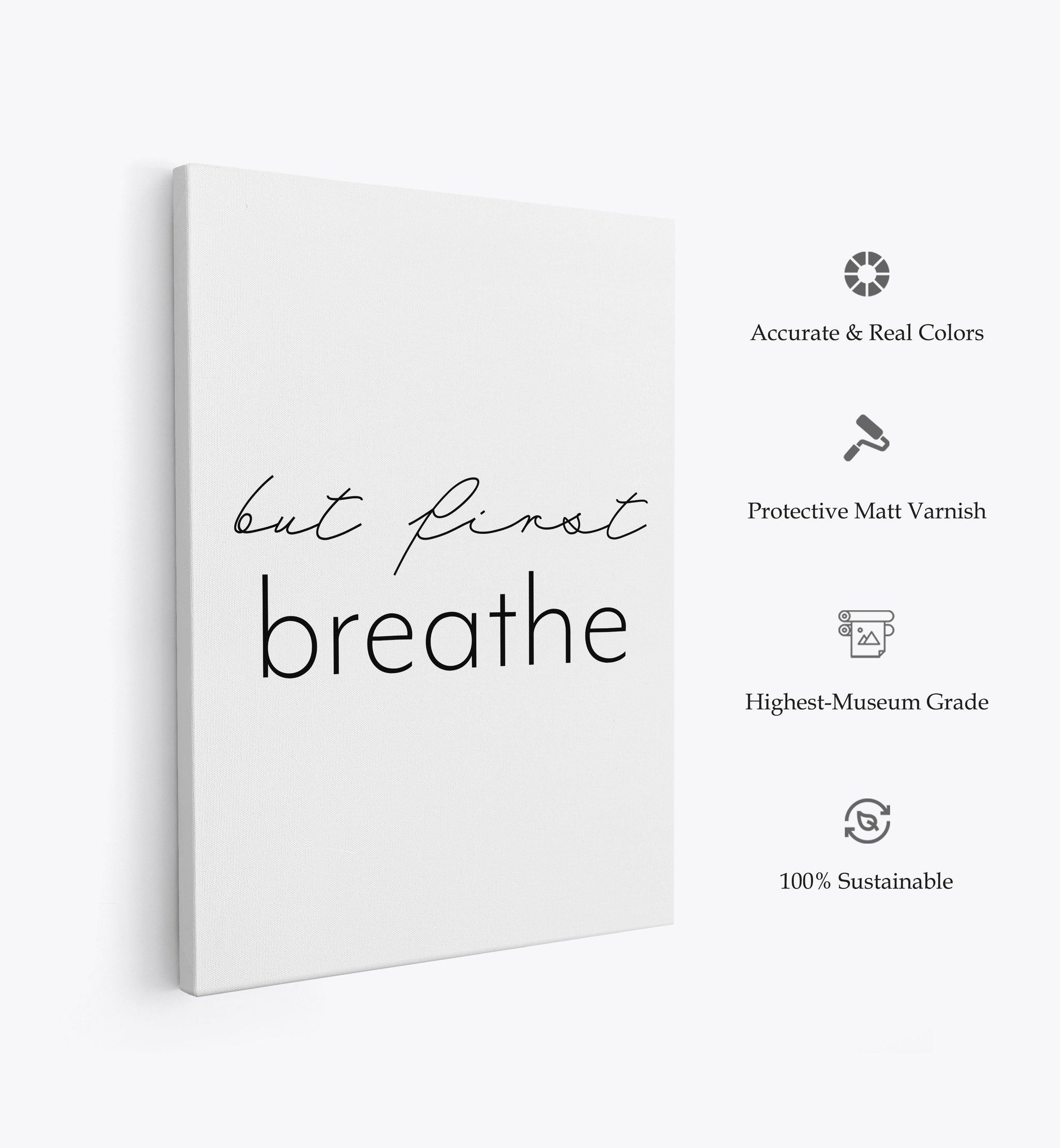 But first breathe, Motivational Poster