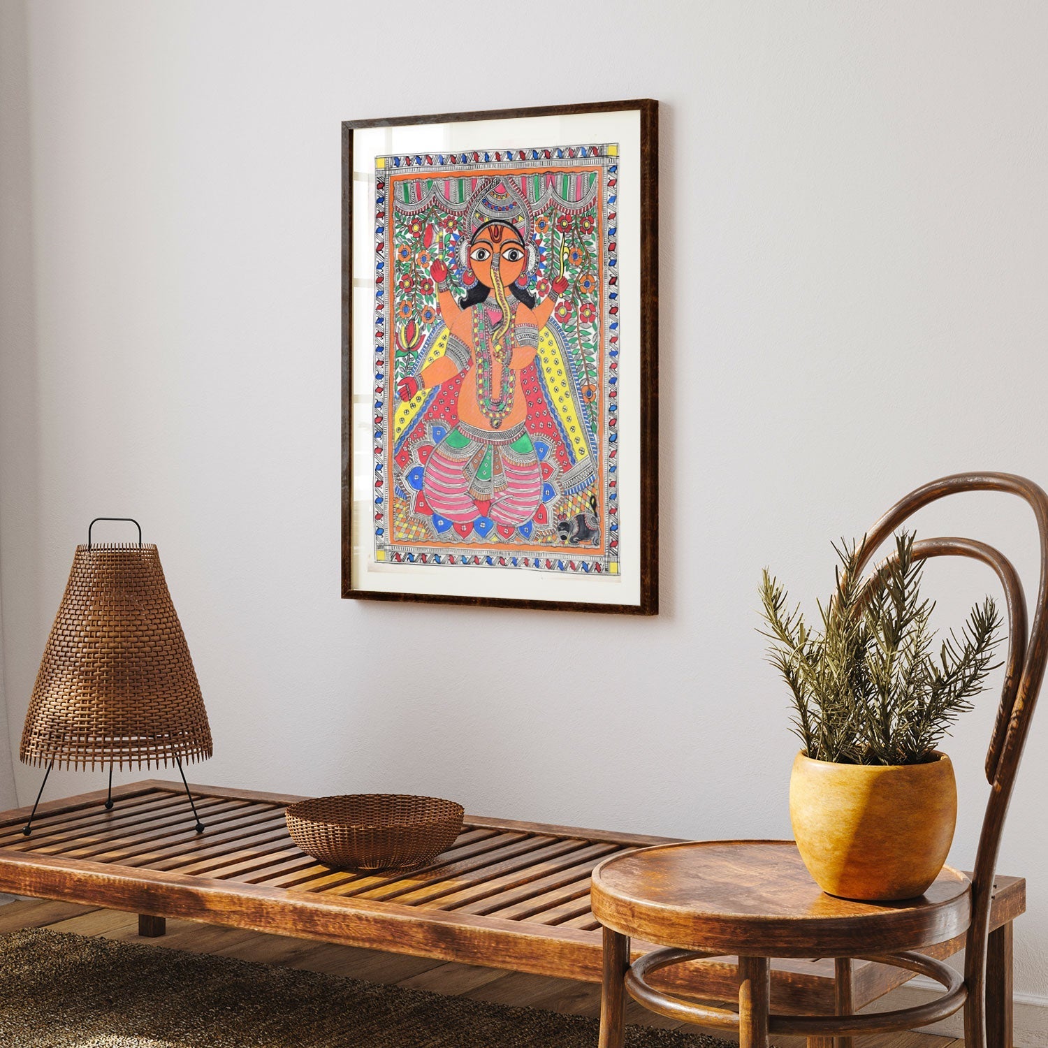 Ganesha Painting Madhubani Painting, Madhubani Art, Madhubani Painting