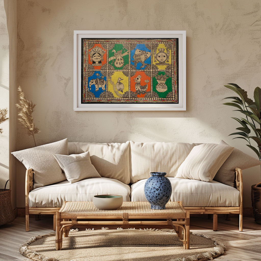 Mix of Madhubani, Madhubani Art, Madhubani Painting