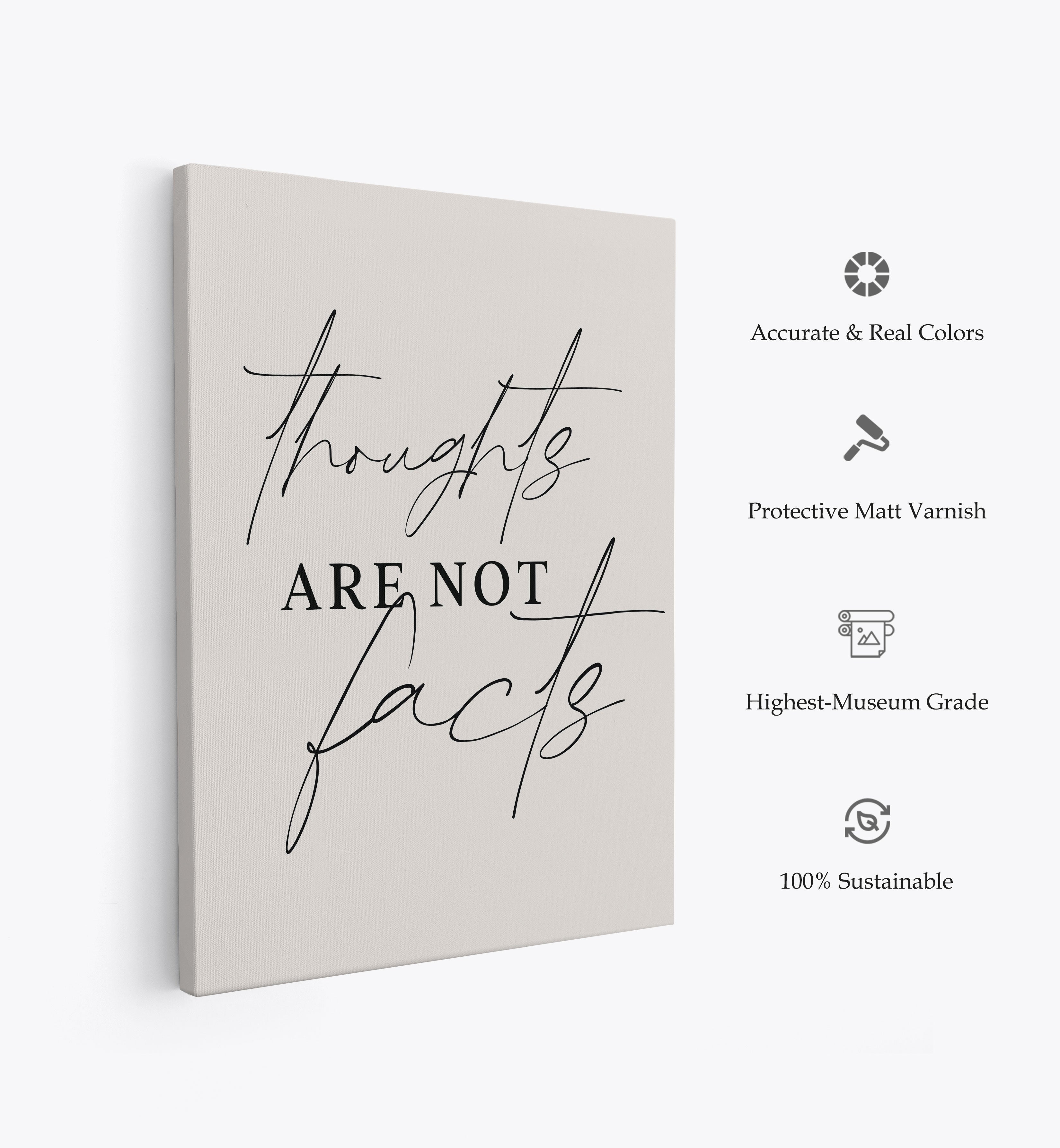 Thoughts Not Facts, Motivational Poster
