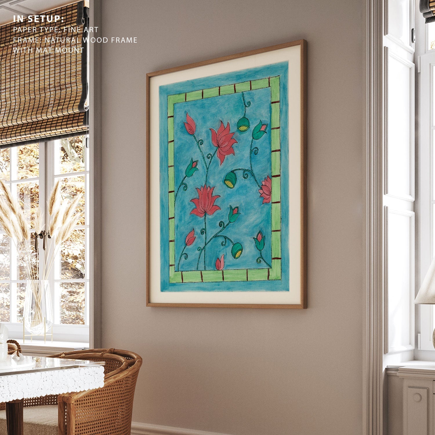 Madhubani Floral Art, Madhubani Art