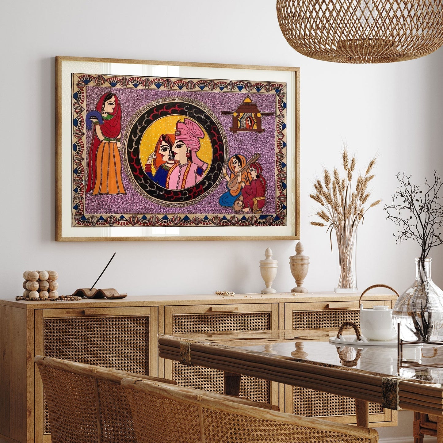 Raja Rani Madhubani Art, Madhubani Art, Madhubani Painting