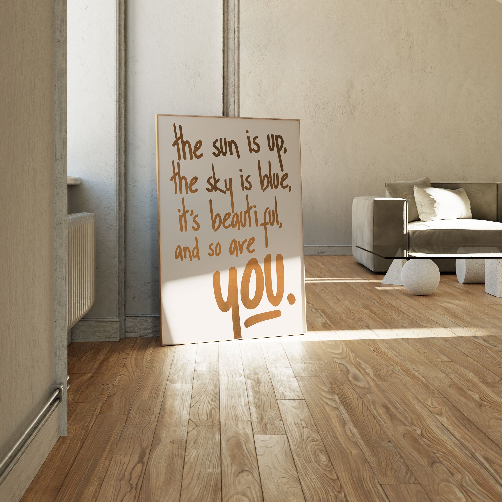 You Are Beautiful (vers.1), Motivational Poster