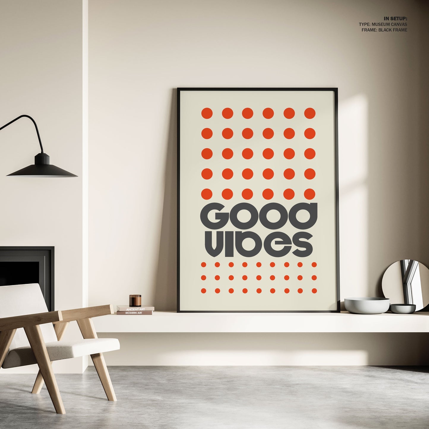 Good Vibes Orange, Motivational Poster